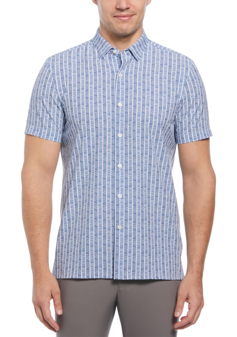 Mens Printed Button Down Shirt