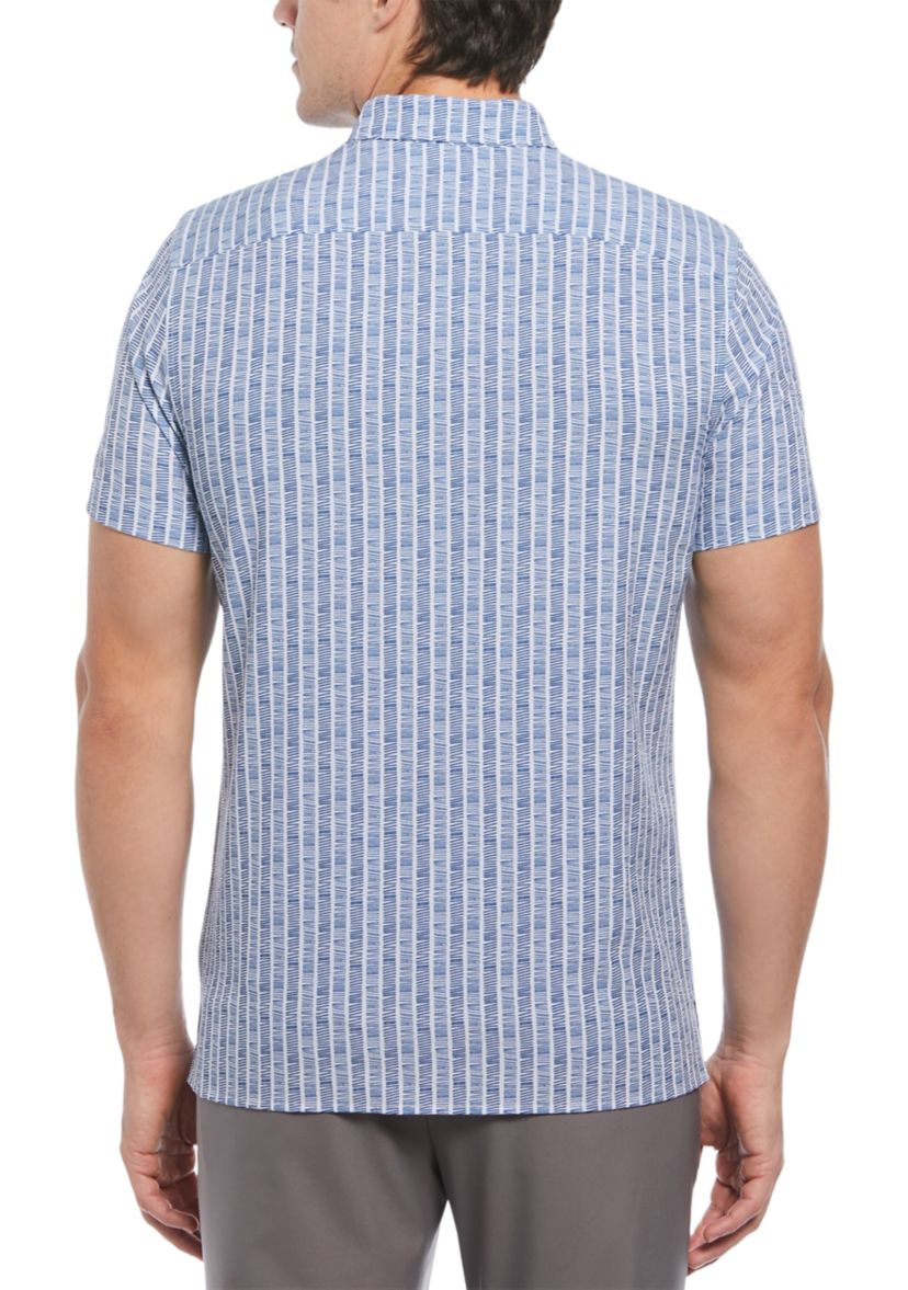 Mens Printed Button Down Shirt