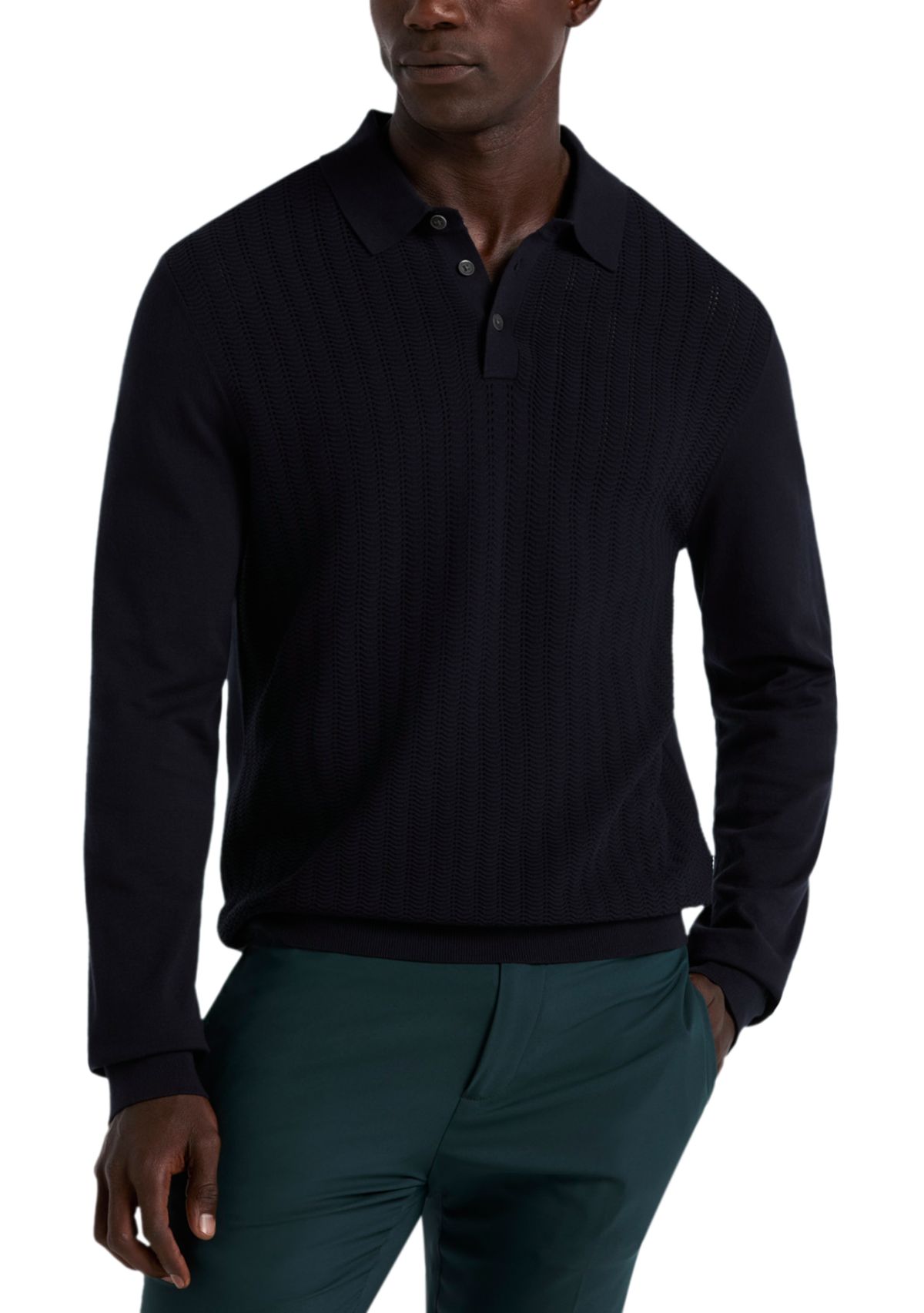 Long Sleeve Tech Polo Shirt 