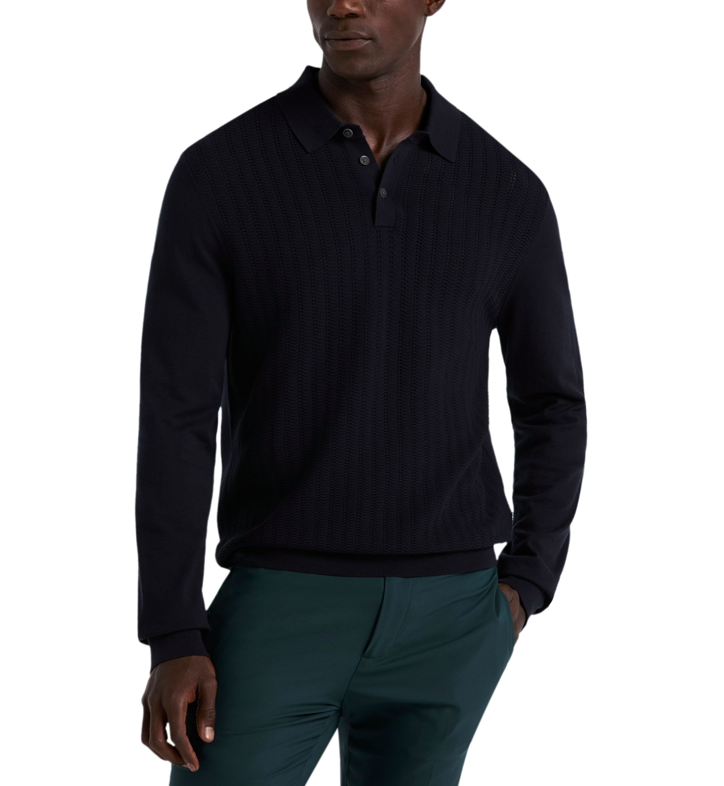Long Sleeve Tech Polo Shirt 
