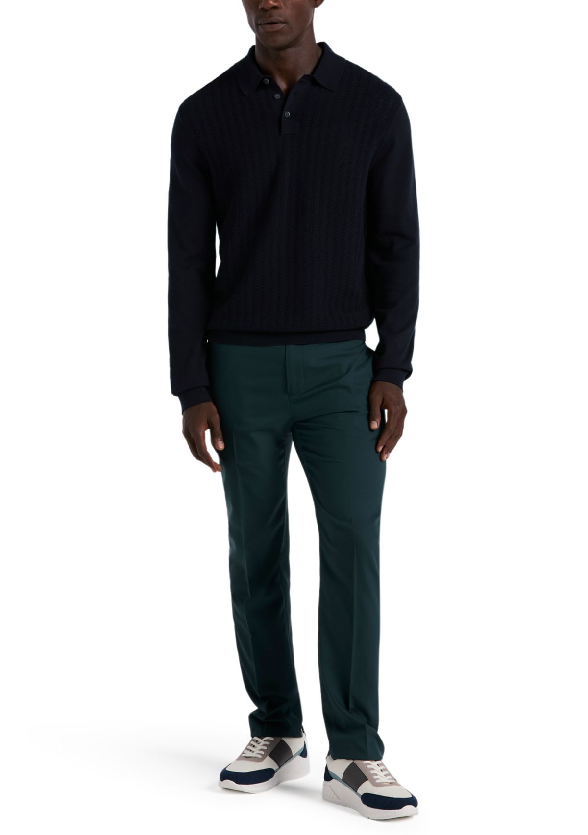 Long Sleeve Tech Polo Shirt 