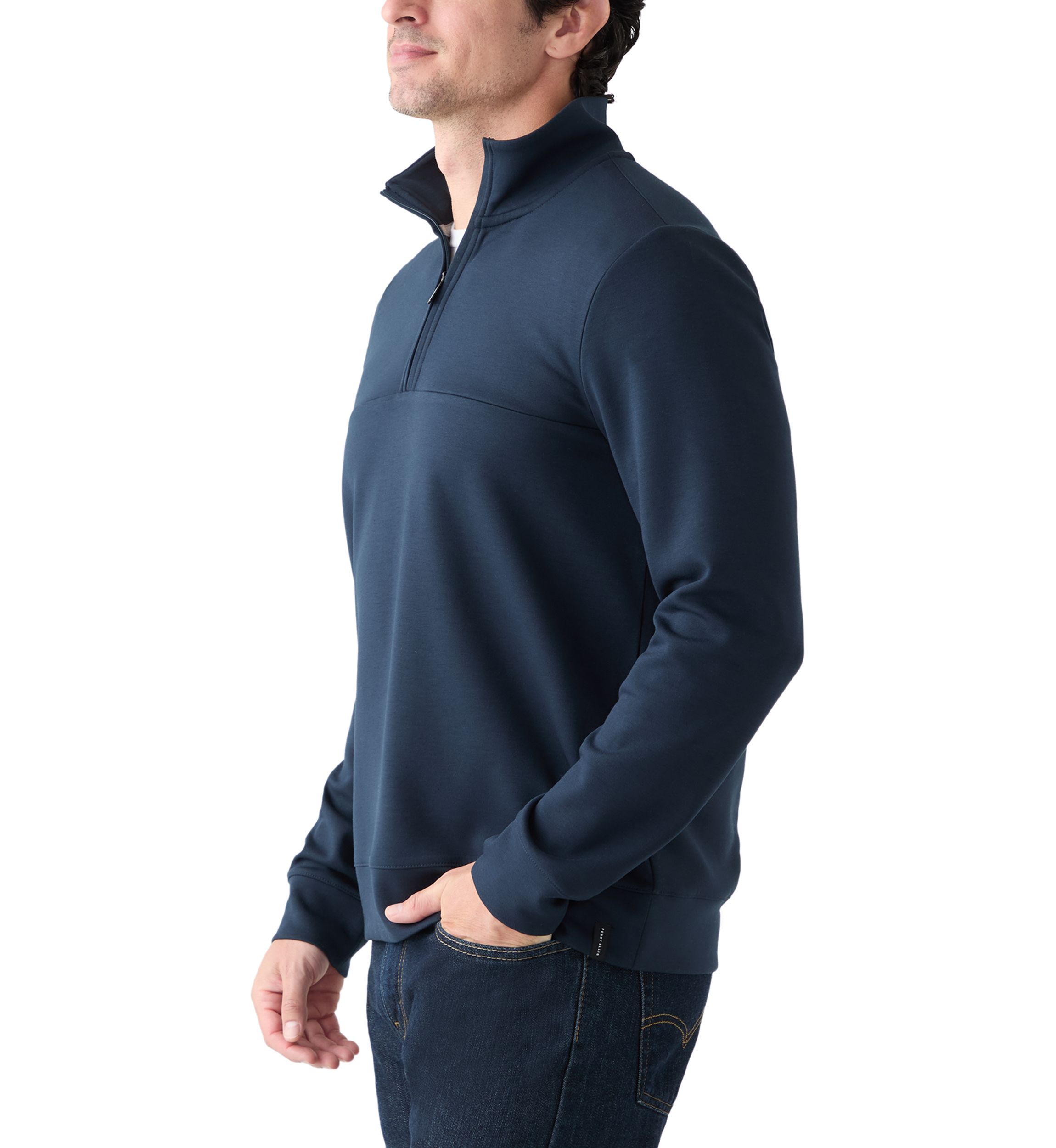 Perry Perry Ellis® Men's Long Sleeve Tech Quarter Zip Pullover | Belk