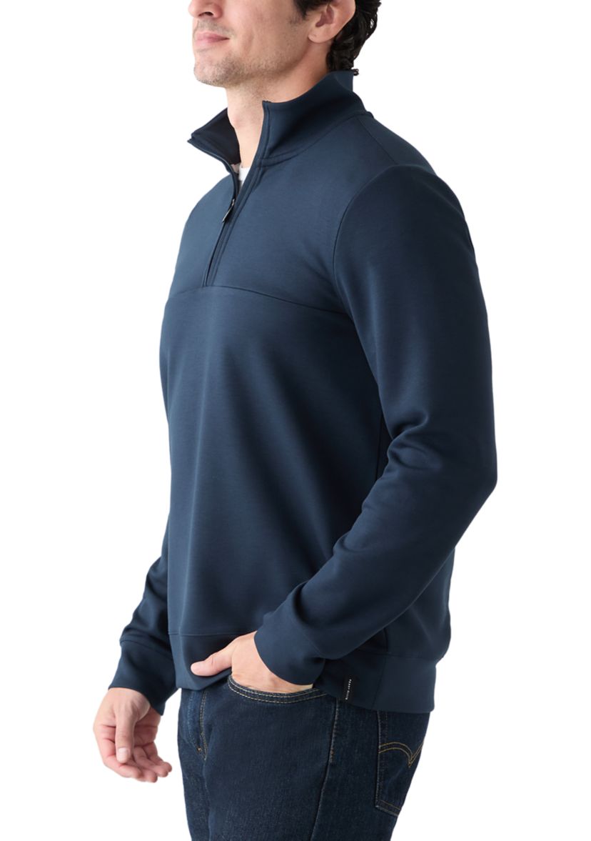 Perry Ellis® Men's Long Sleeve Tech Quarter Zip Pullover | Belk