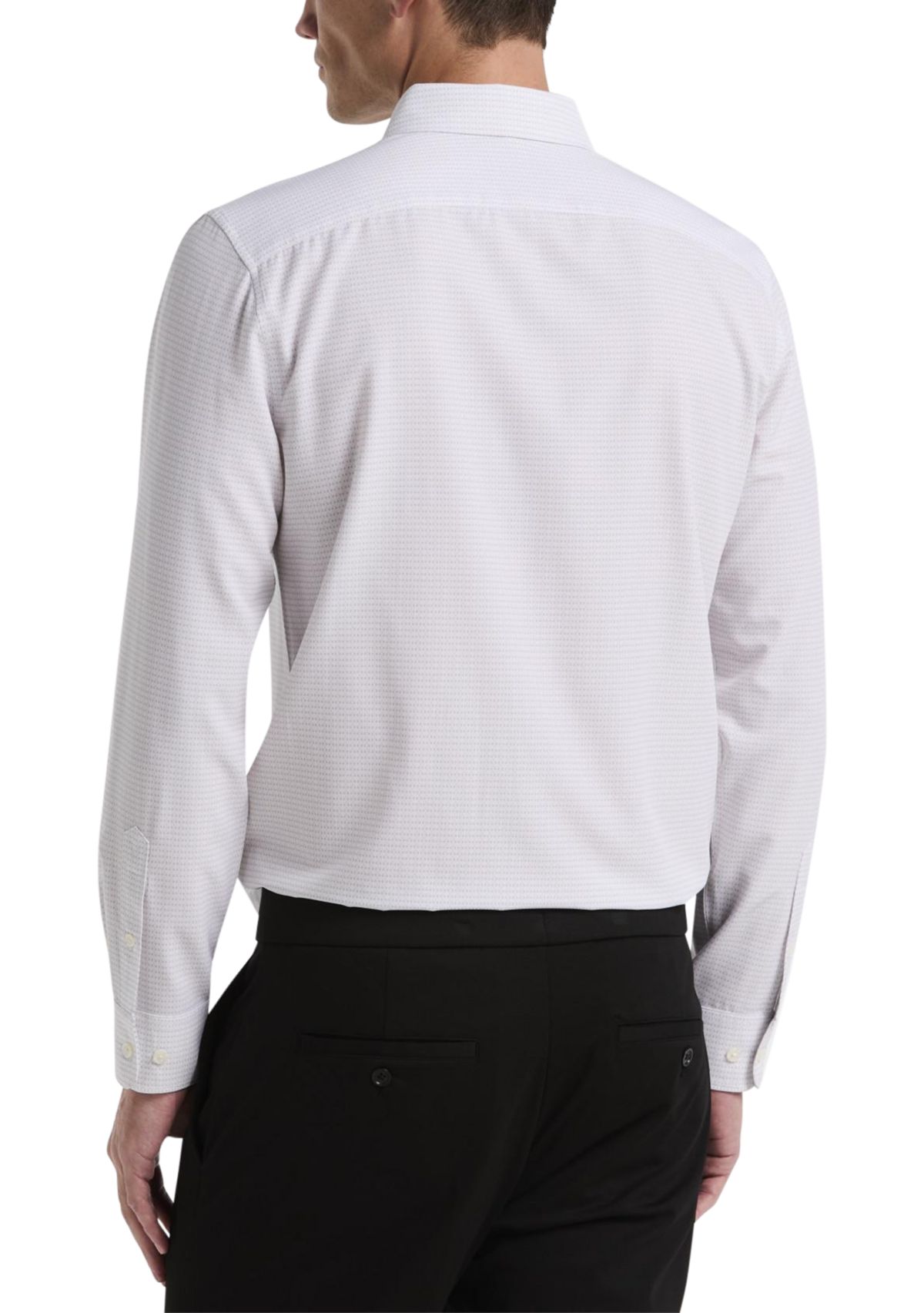 Mens Slim Geometric Printed Dress Shirt