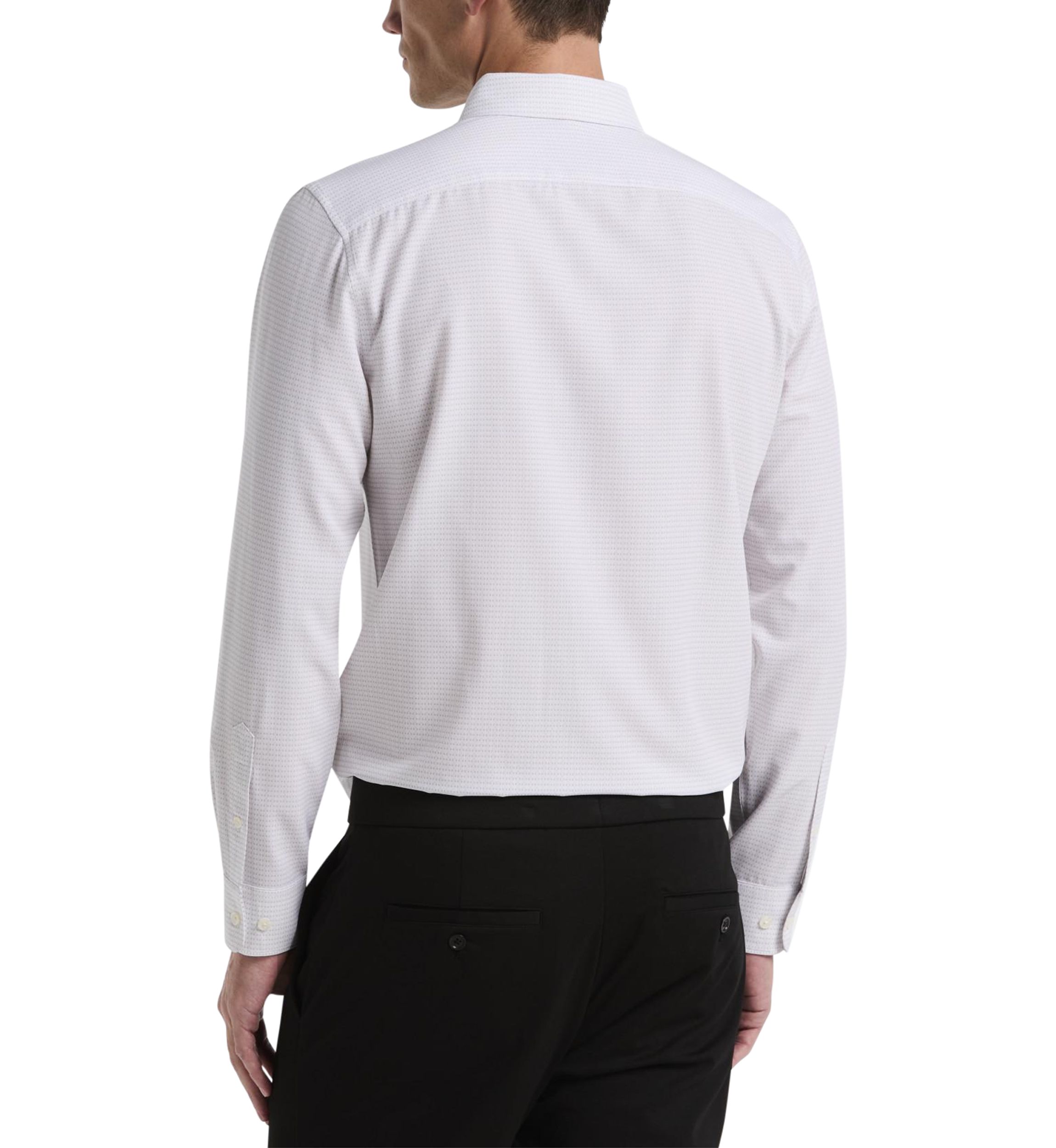 Mens Slim Geometric Printed Dress Shirt