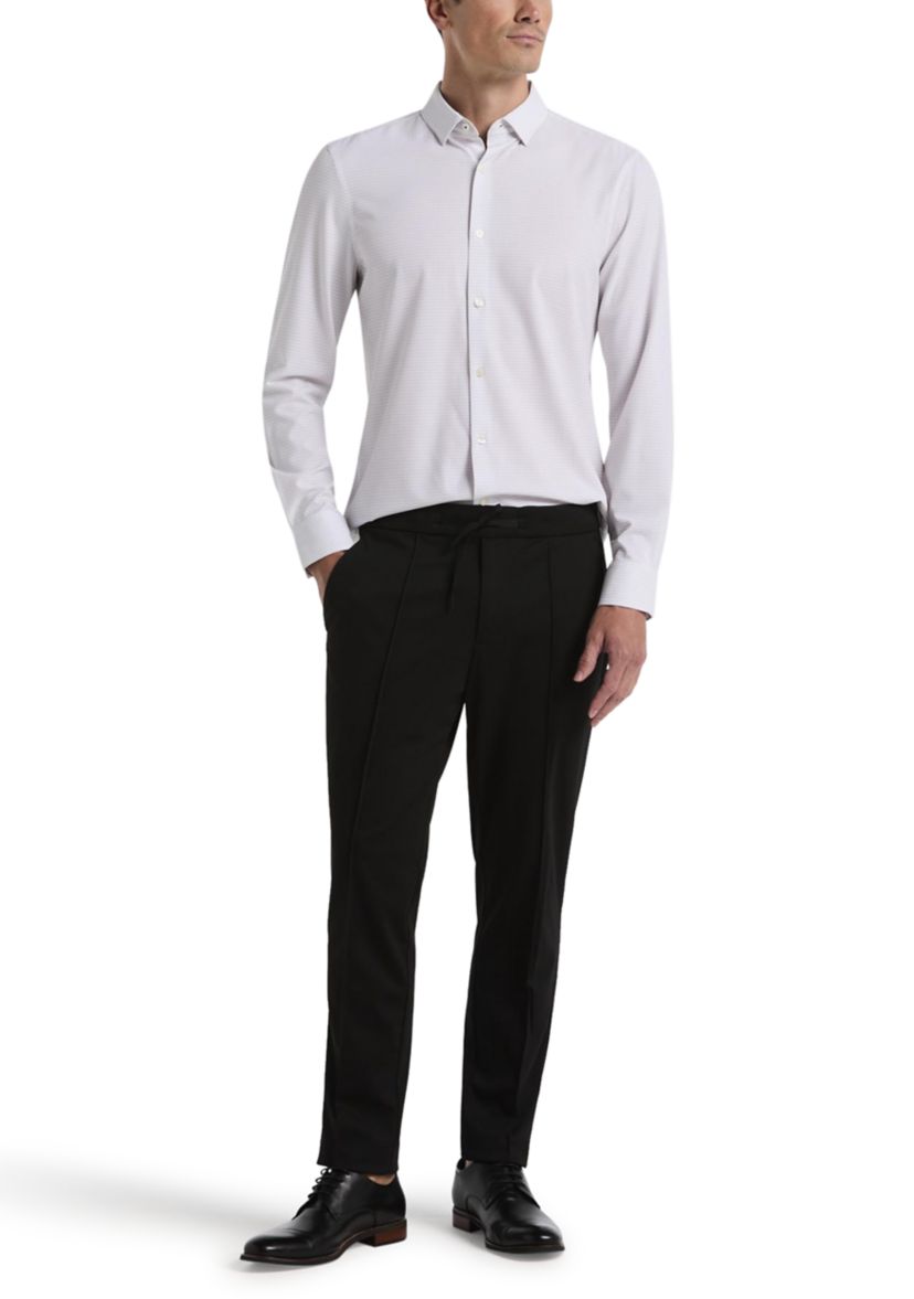 Mens Slim Geometric Printed Dress Shirt