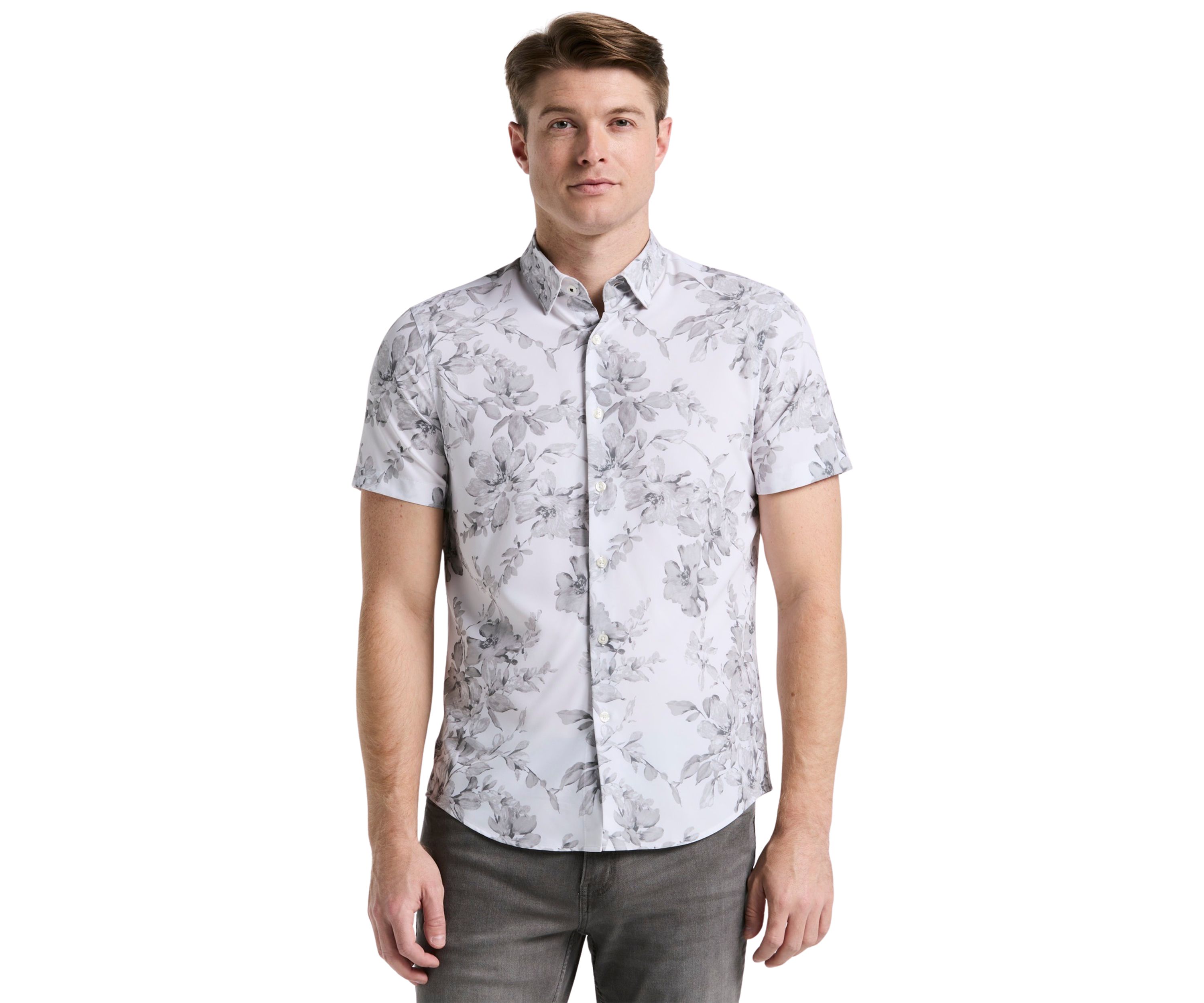 Mens Short Sleeve Floral Shirt