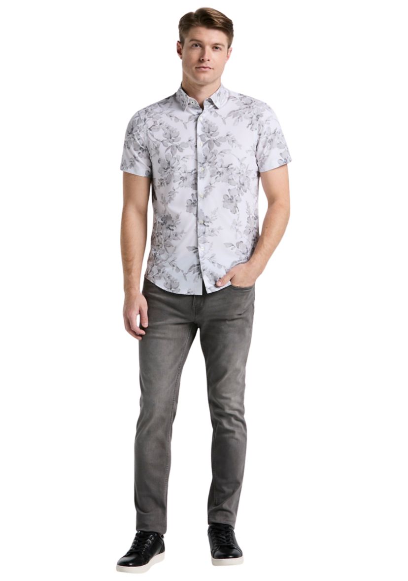 Mens Short Sleeve Floral Shirt