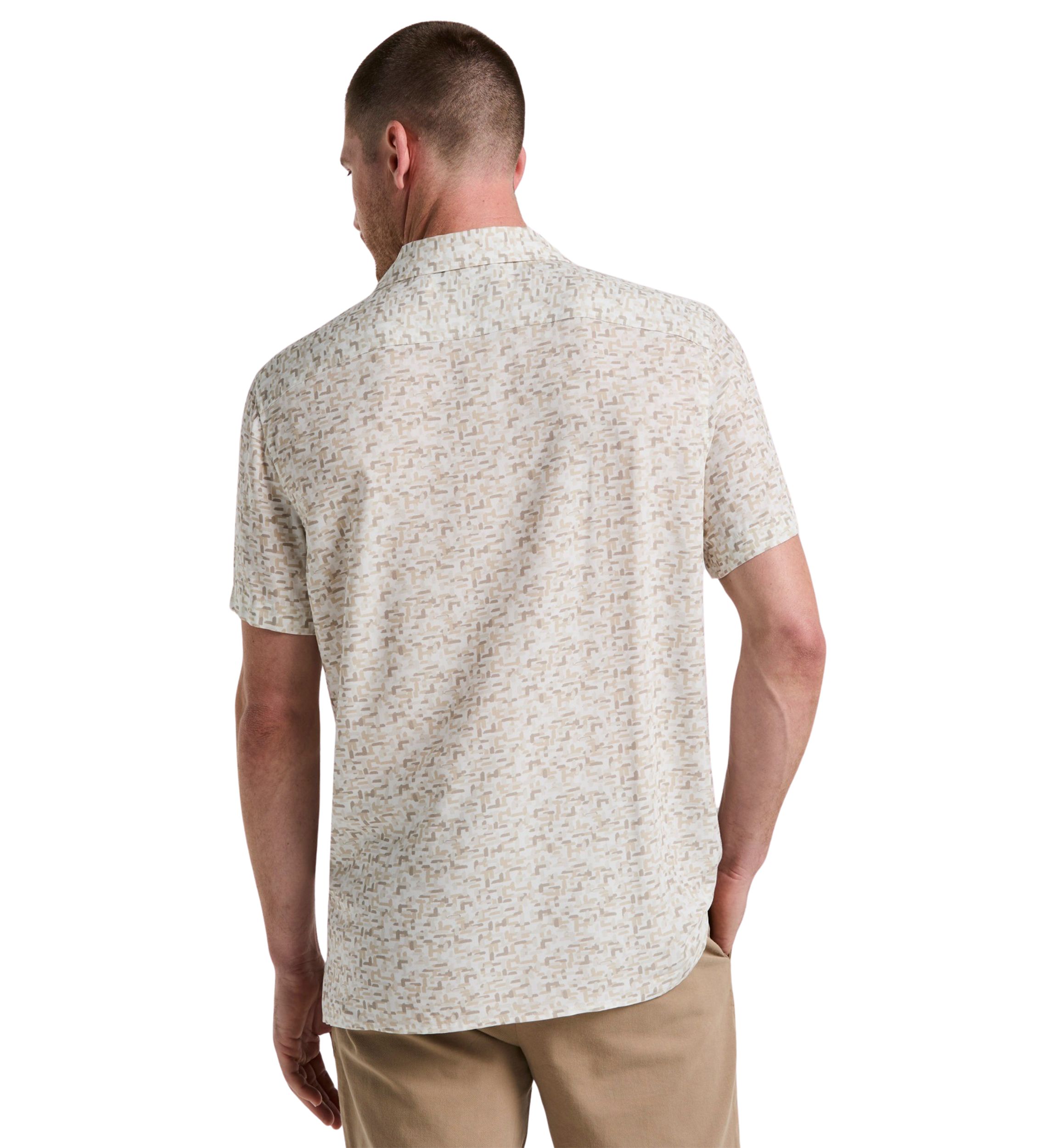 Mens Short Sleeve Brushstroke Print Shirt