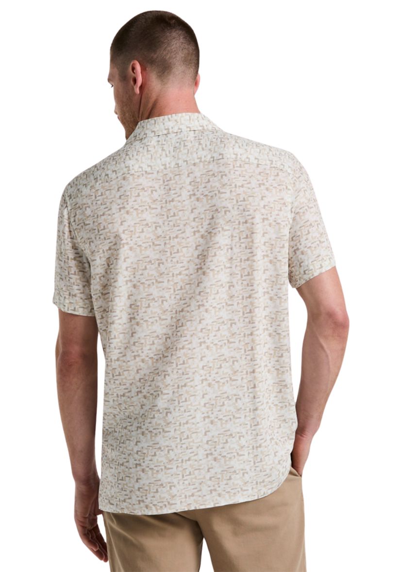 Mens Short Sleeve Brushstroke Print Shirt