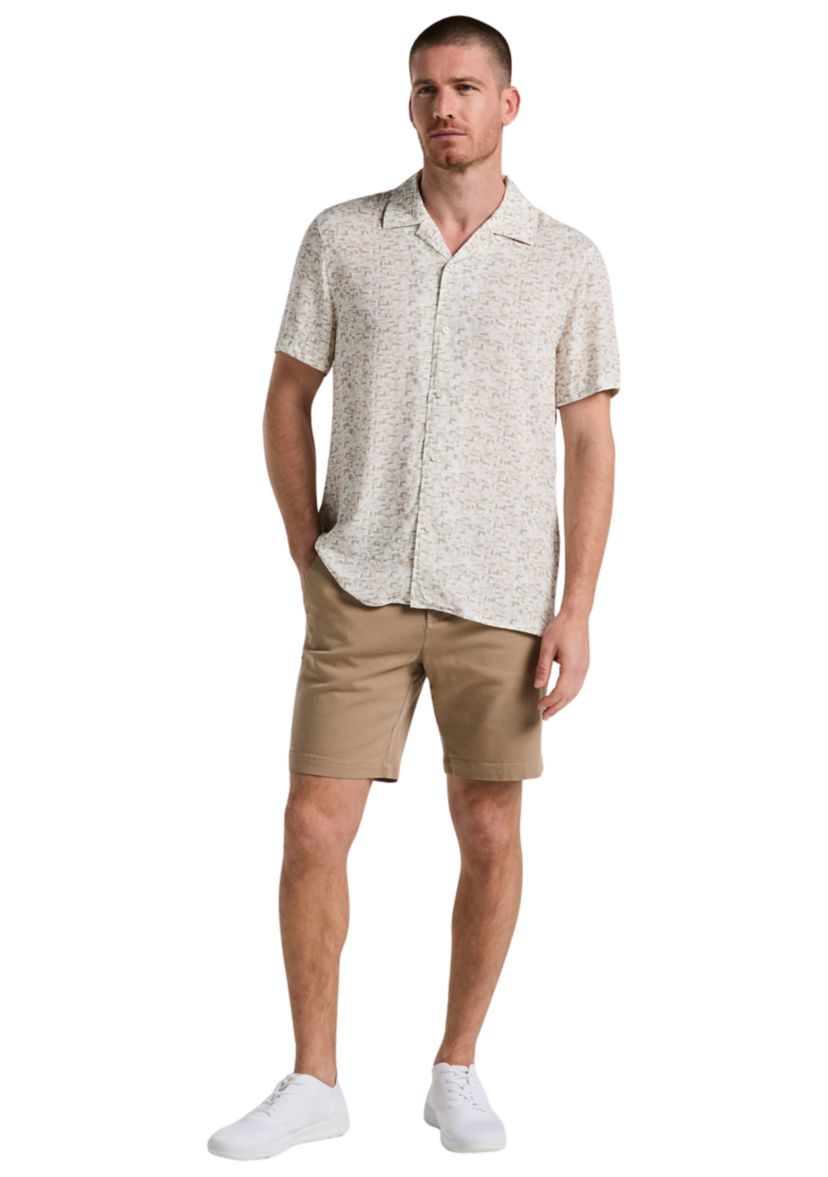 Mens Short Sleeve Brushstroke Print Shirt