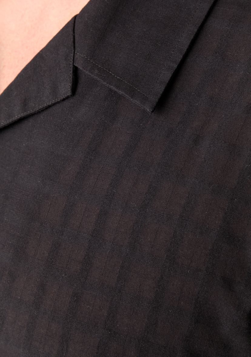 Big & Tall Short Sleeve Dobby Camp Shirt