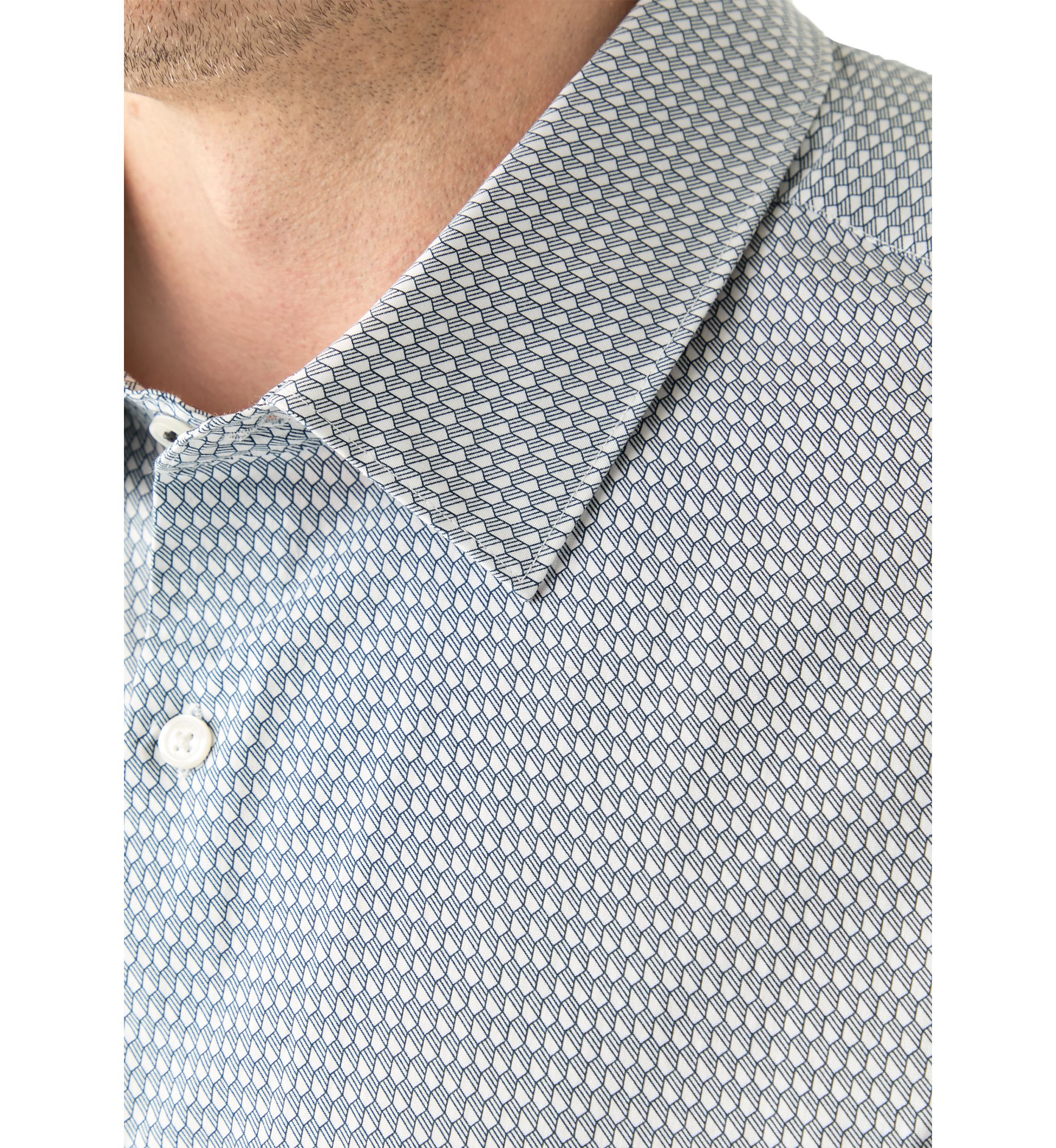 Big & Tall Long Sleeve Geometric Print Shirt