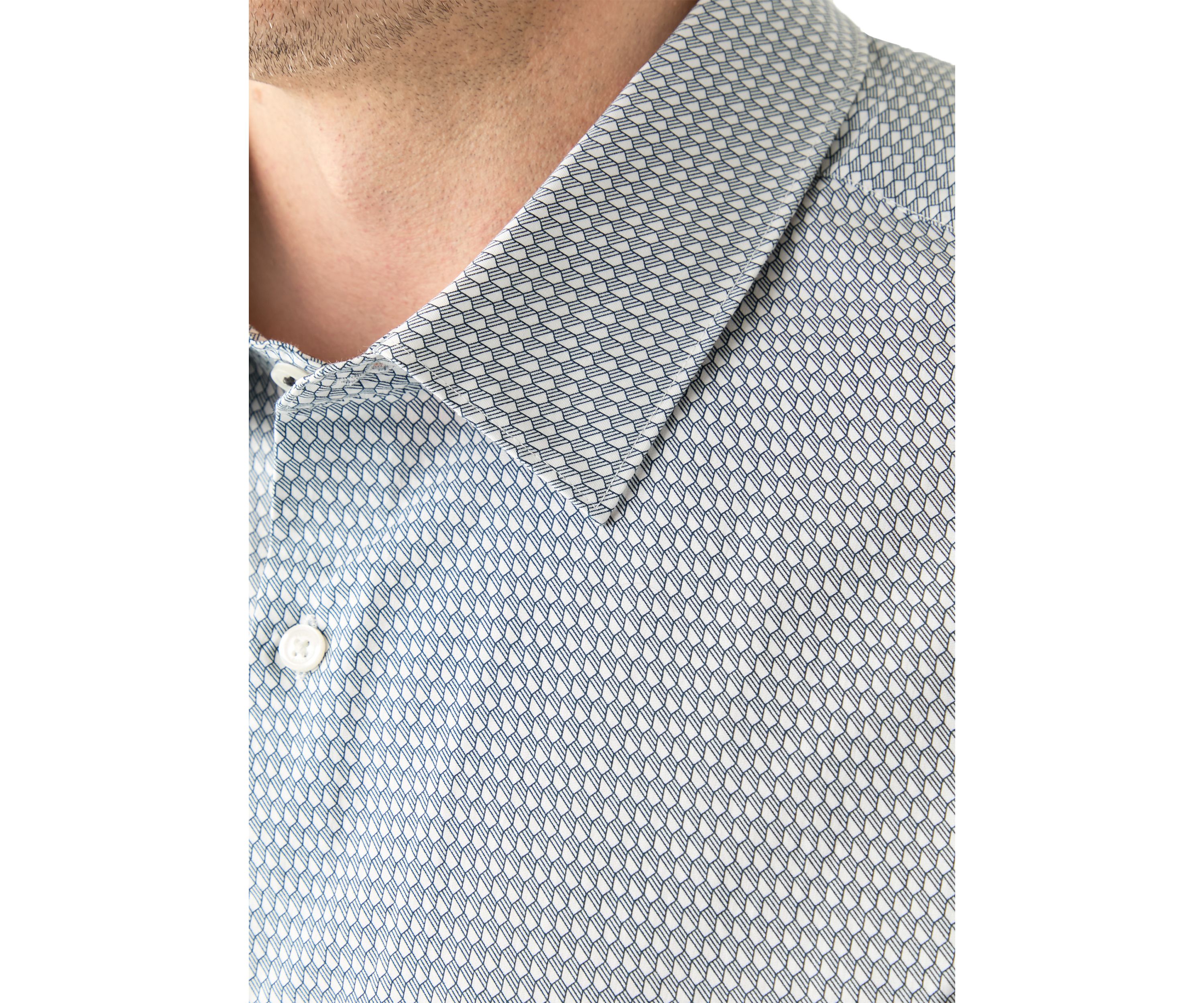 Big & Tall Long Sleeve Geometric Print Shirt