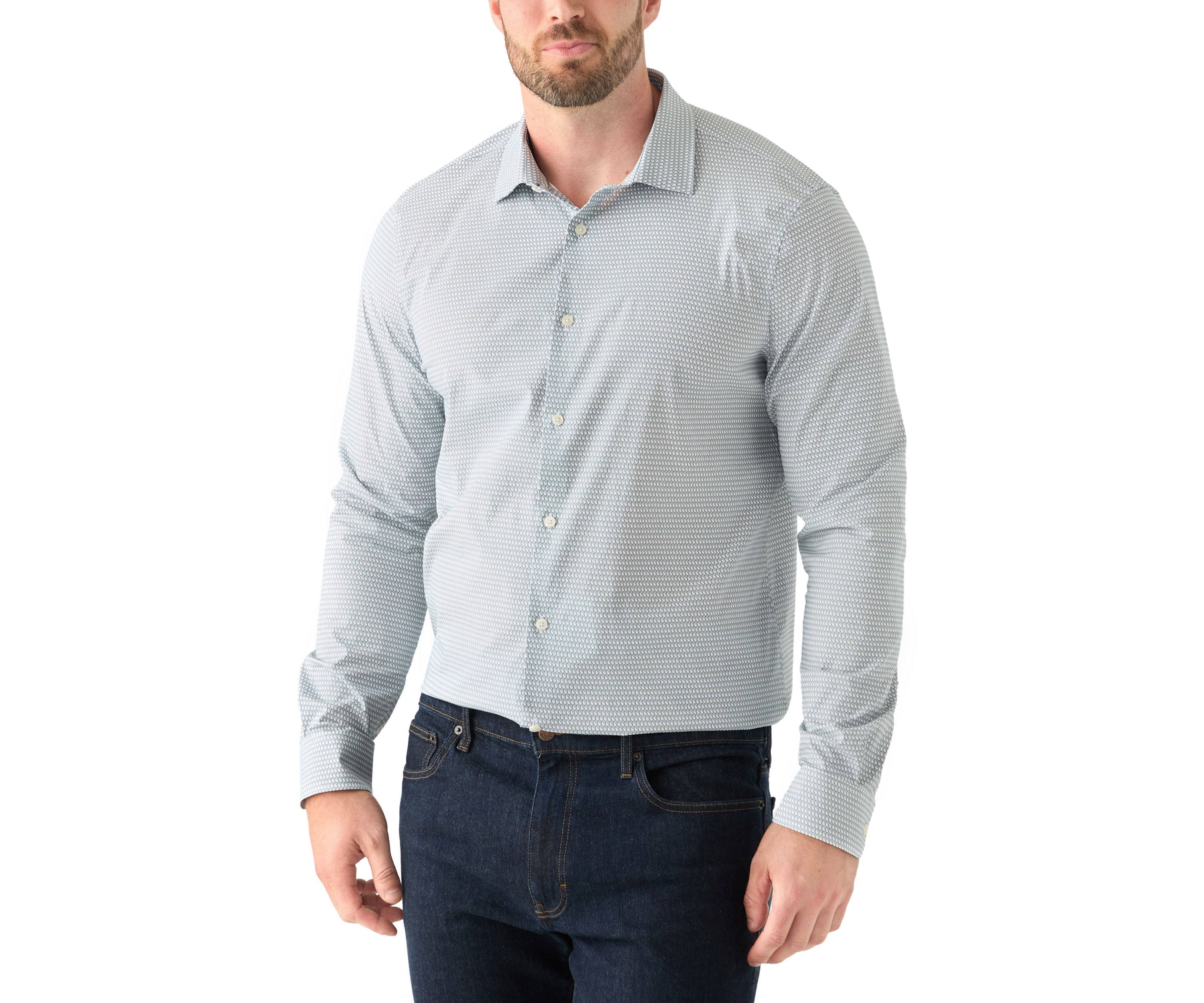 Big & Tall Geometric Printed Shirt