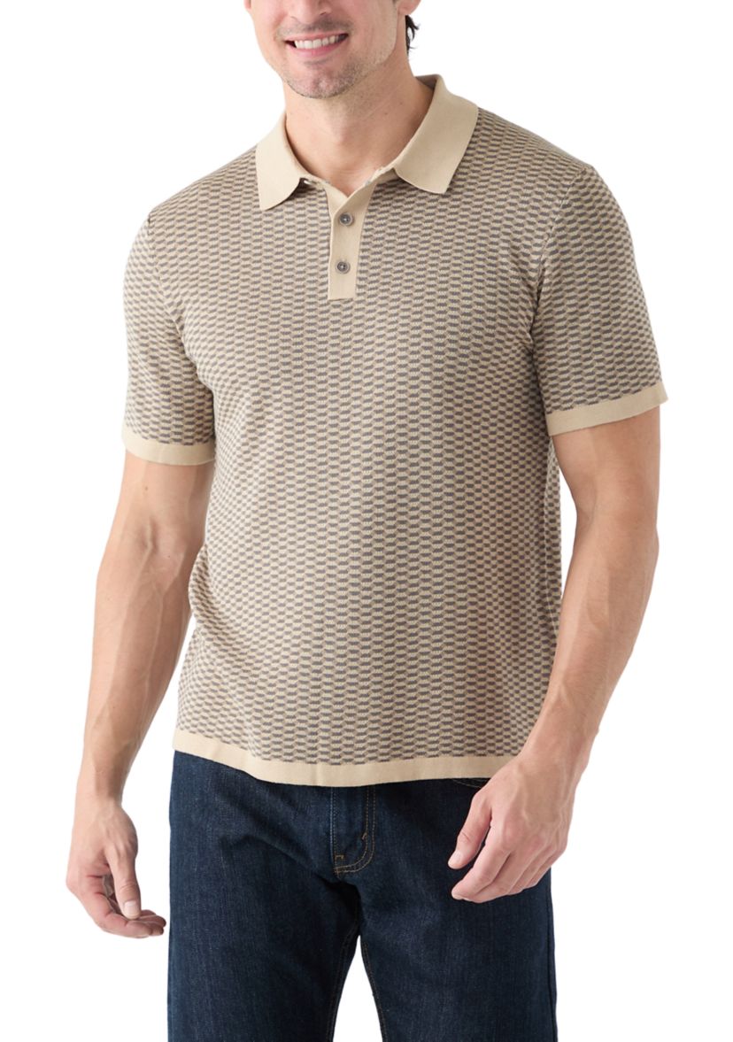 Mens Button Polo Sweater