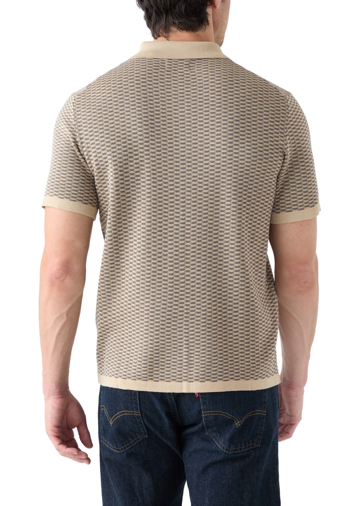 Mens Button Polo Sweater