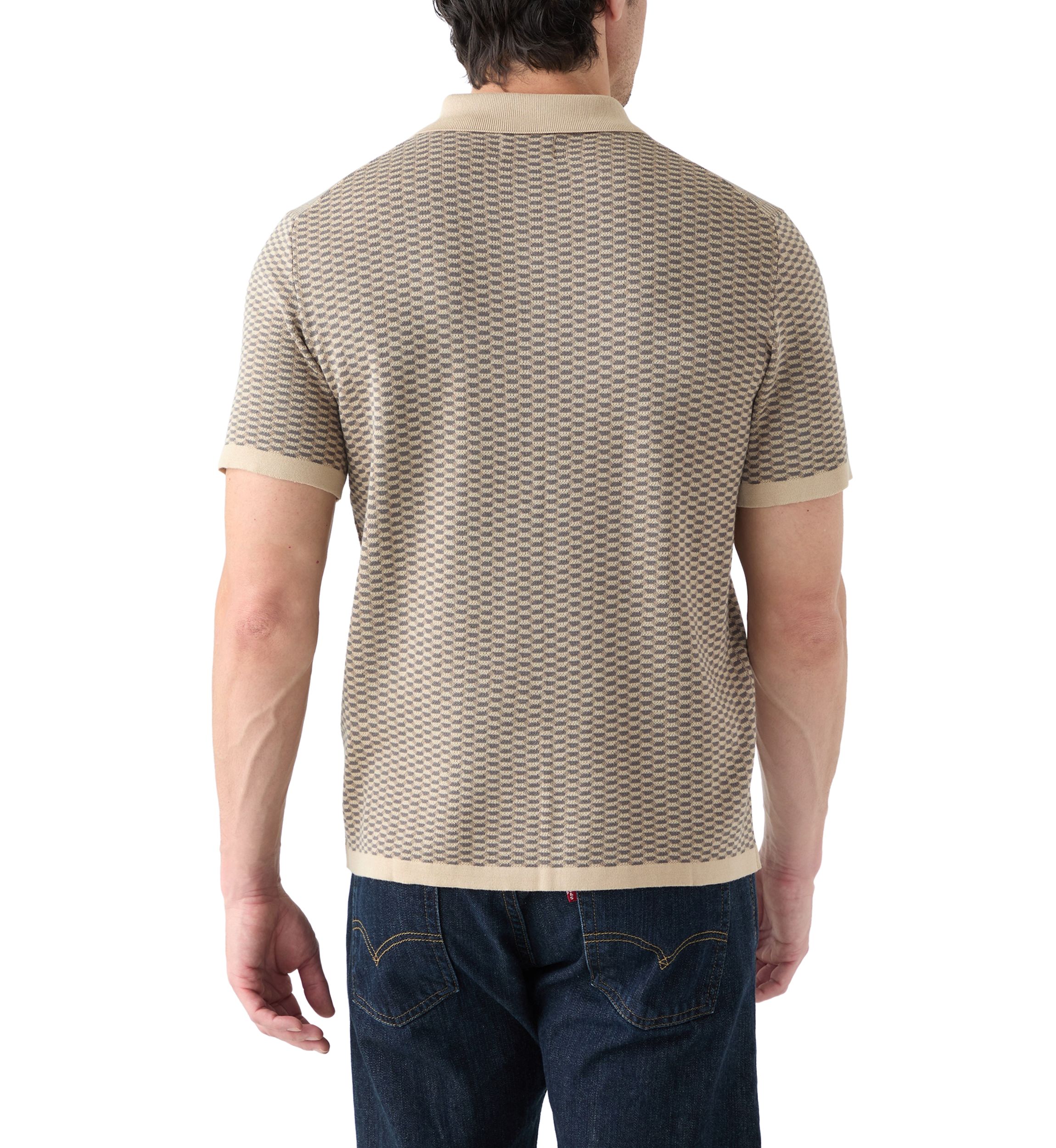Mens Button Polo Sweater