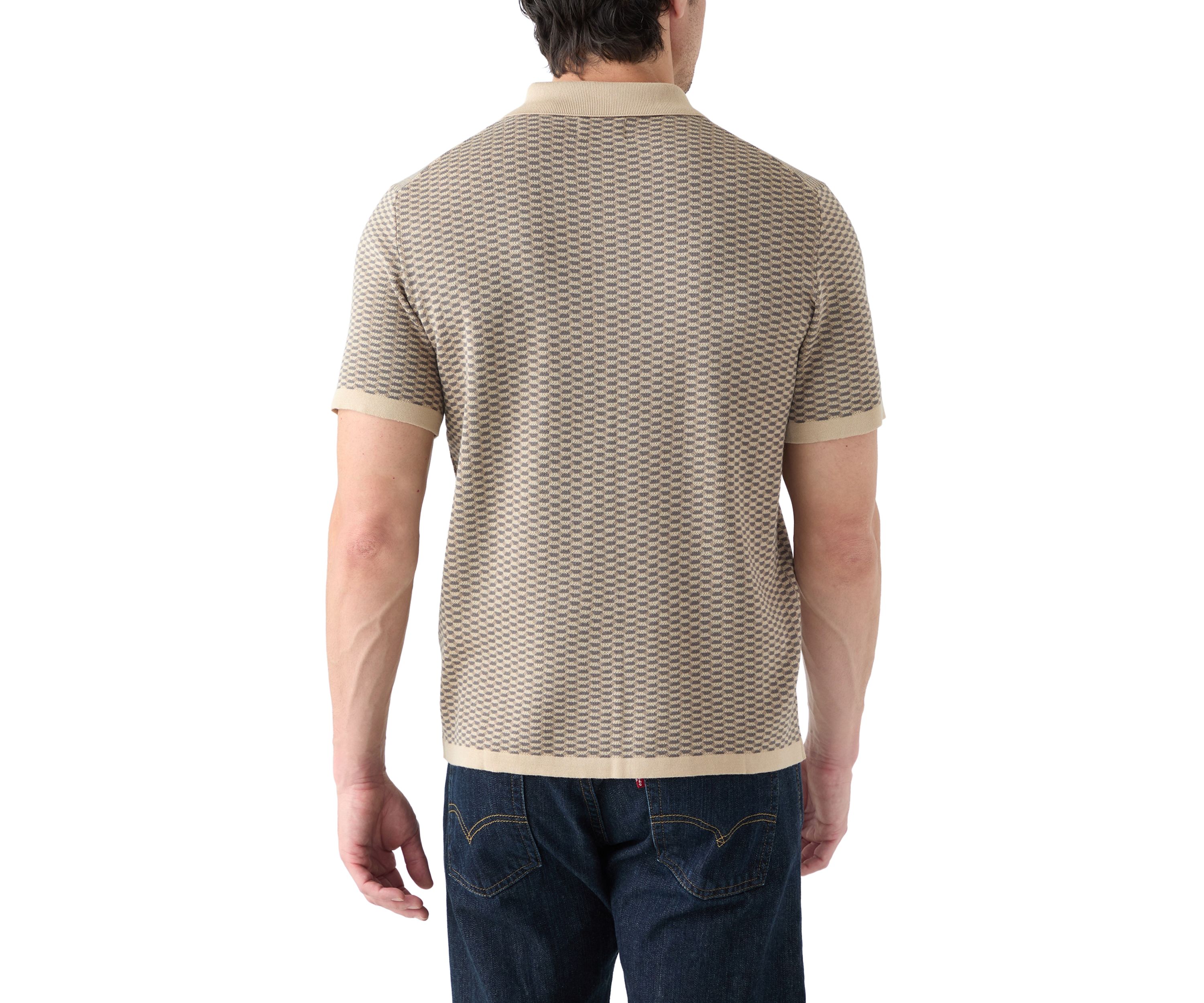 Mens Button Polo Sweater