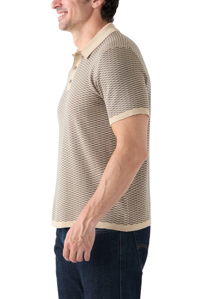 Mens Button Polo Sweater