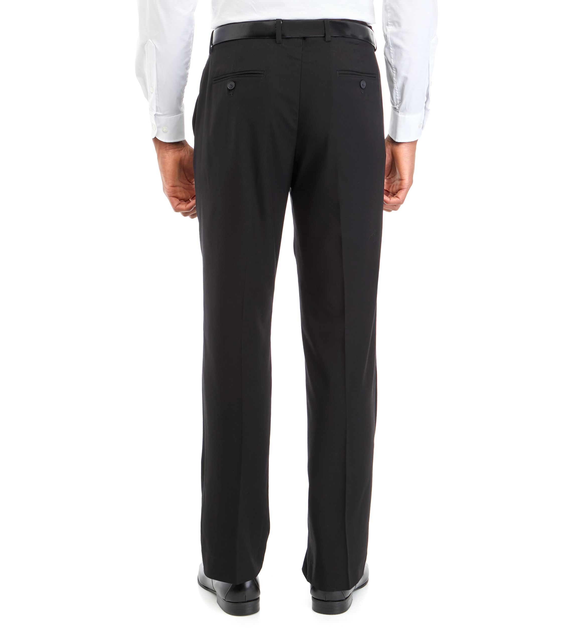 Mens Slim Fit Stretch Active Waistband Dress Pants