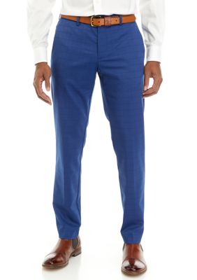 Formal Men Suit Pants Business Casual Flat-Front Dress Pants Slim Fit  Office Work Pants Daily Trousers Slacks 4X-5X