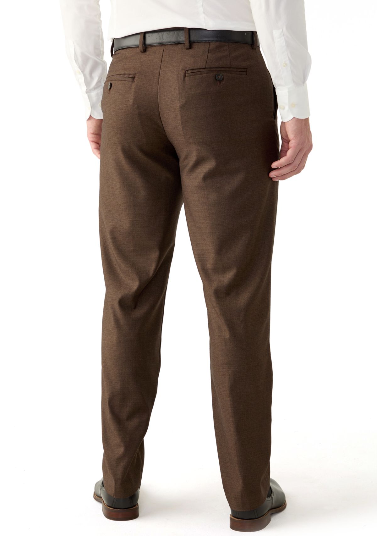 Mens Modern Plaid Dress Pants 