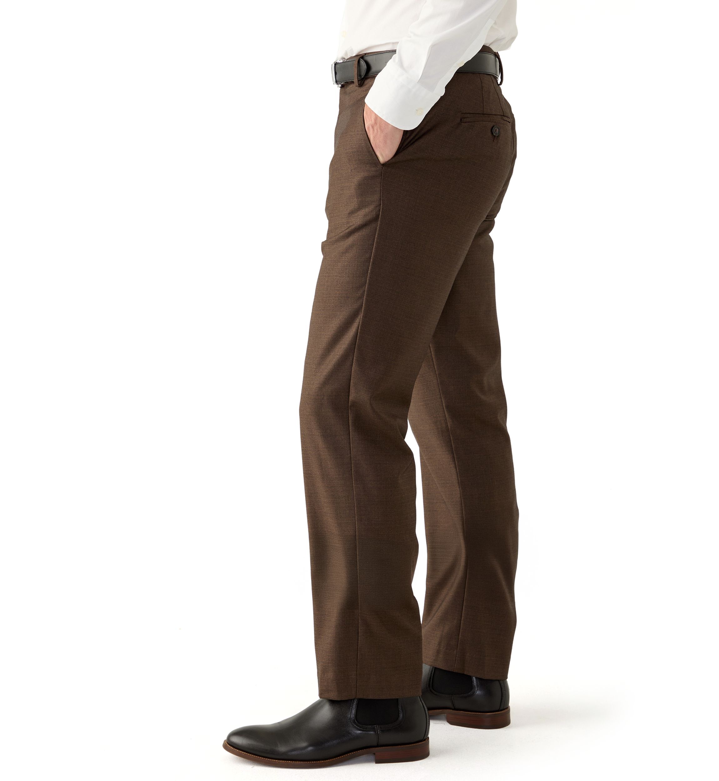 Mens Modern Plaid Dress Pants 