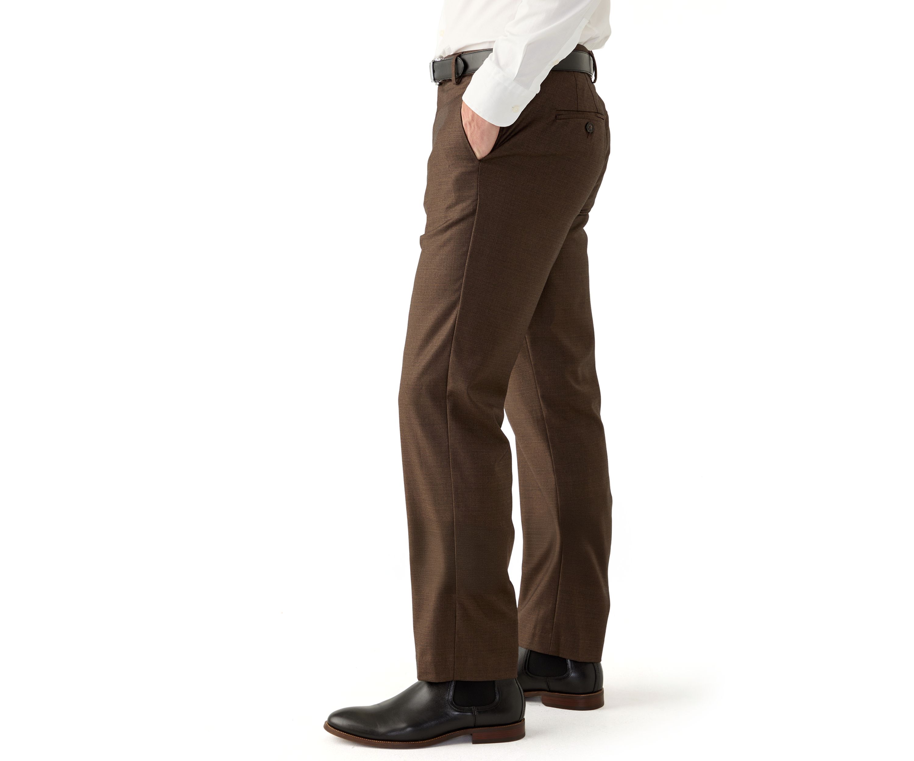 Mens Modern Plaid Dress Pants 