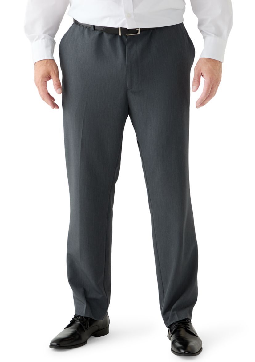 Perry Ellis Men's Big & Tall Fit and Flare Resolution Dress Pants, 46 x 28