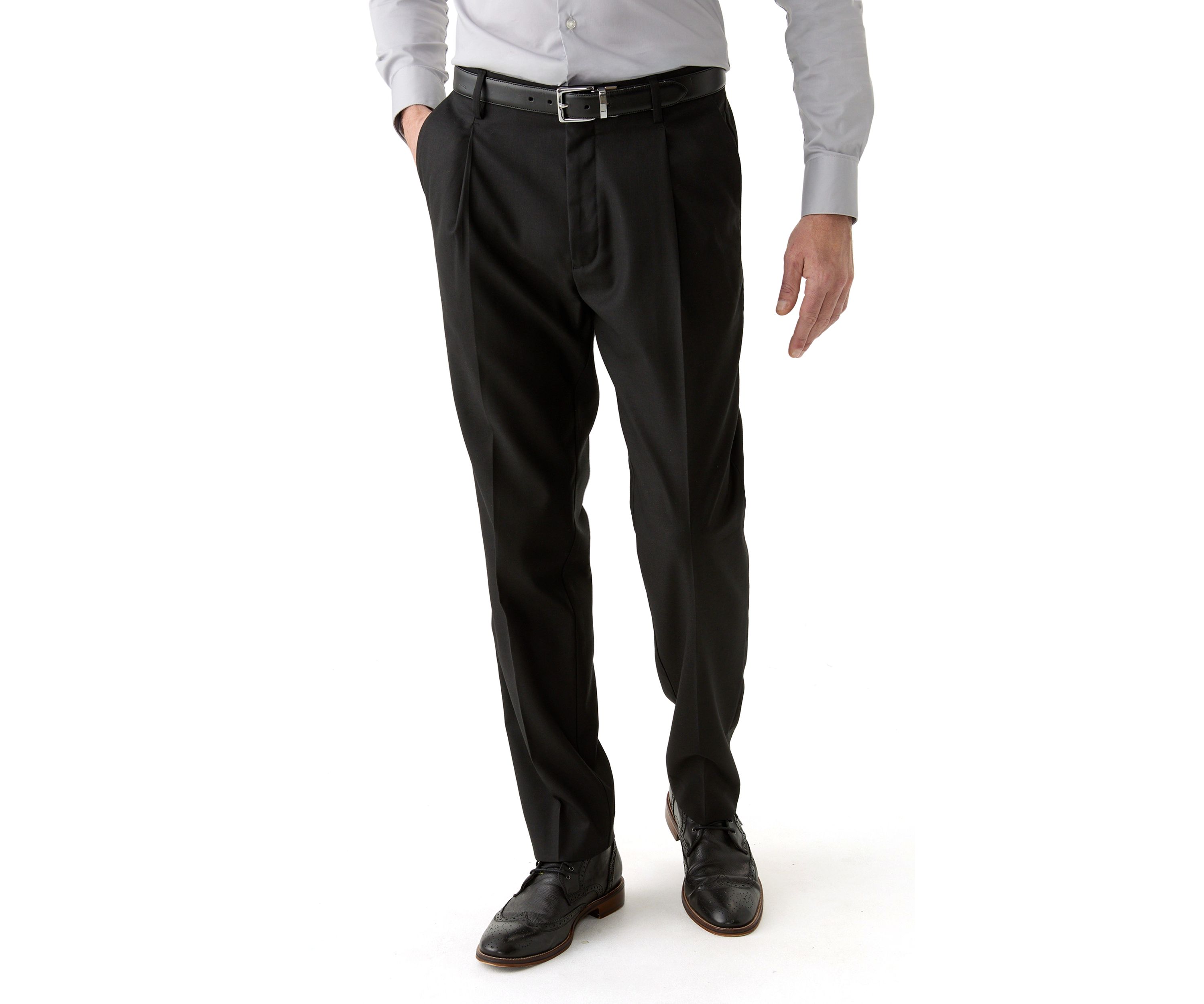 Single Pleat Slim Fit Pants