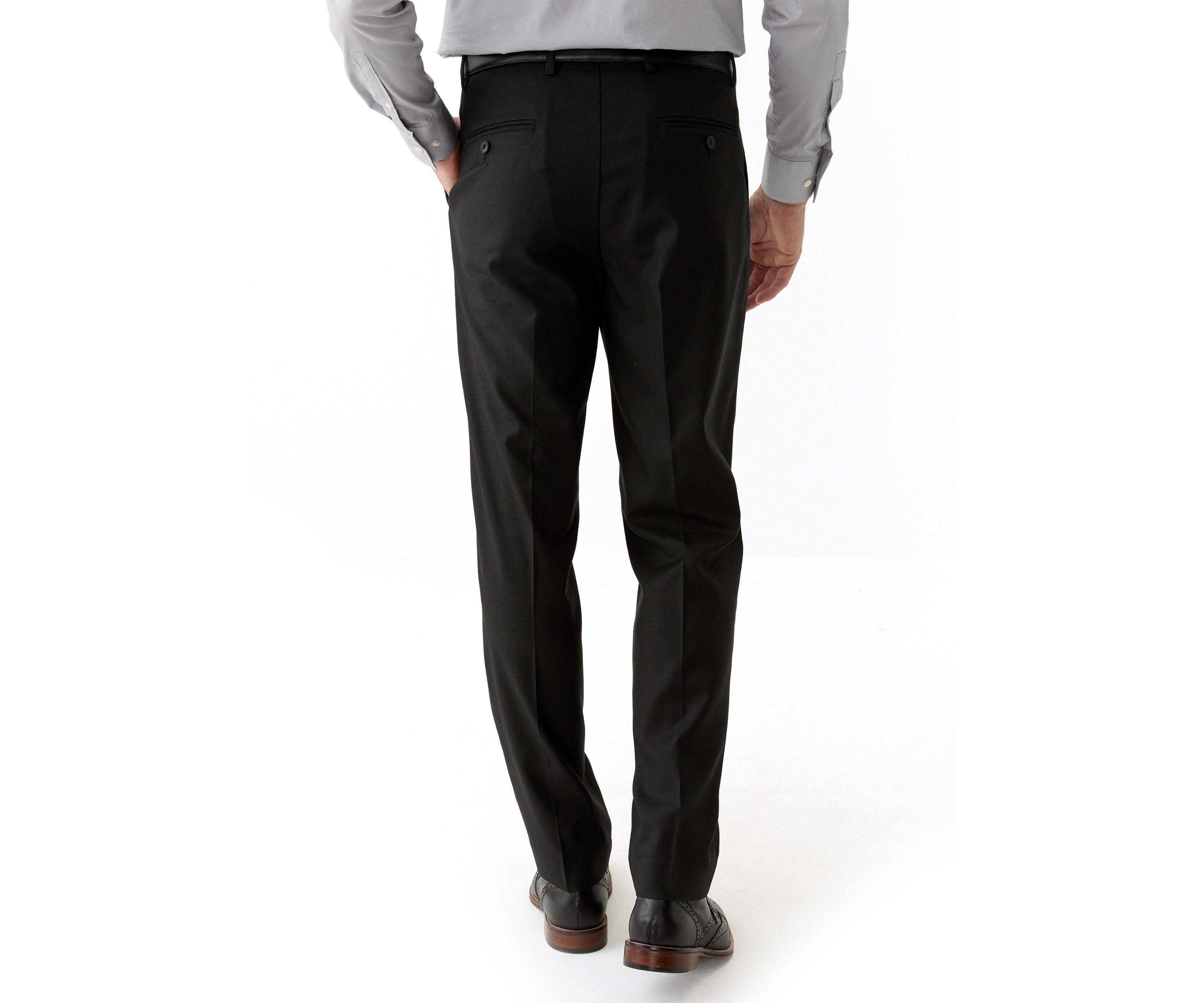 Single Pleat Slim Fit Pants