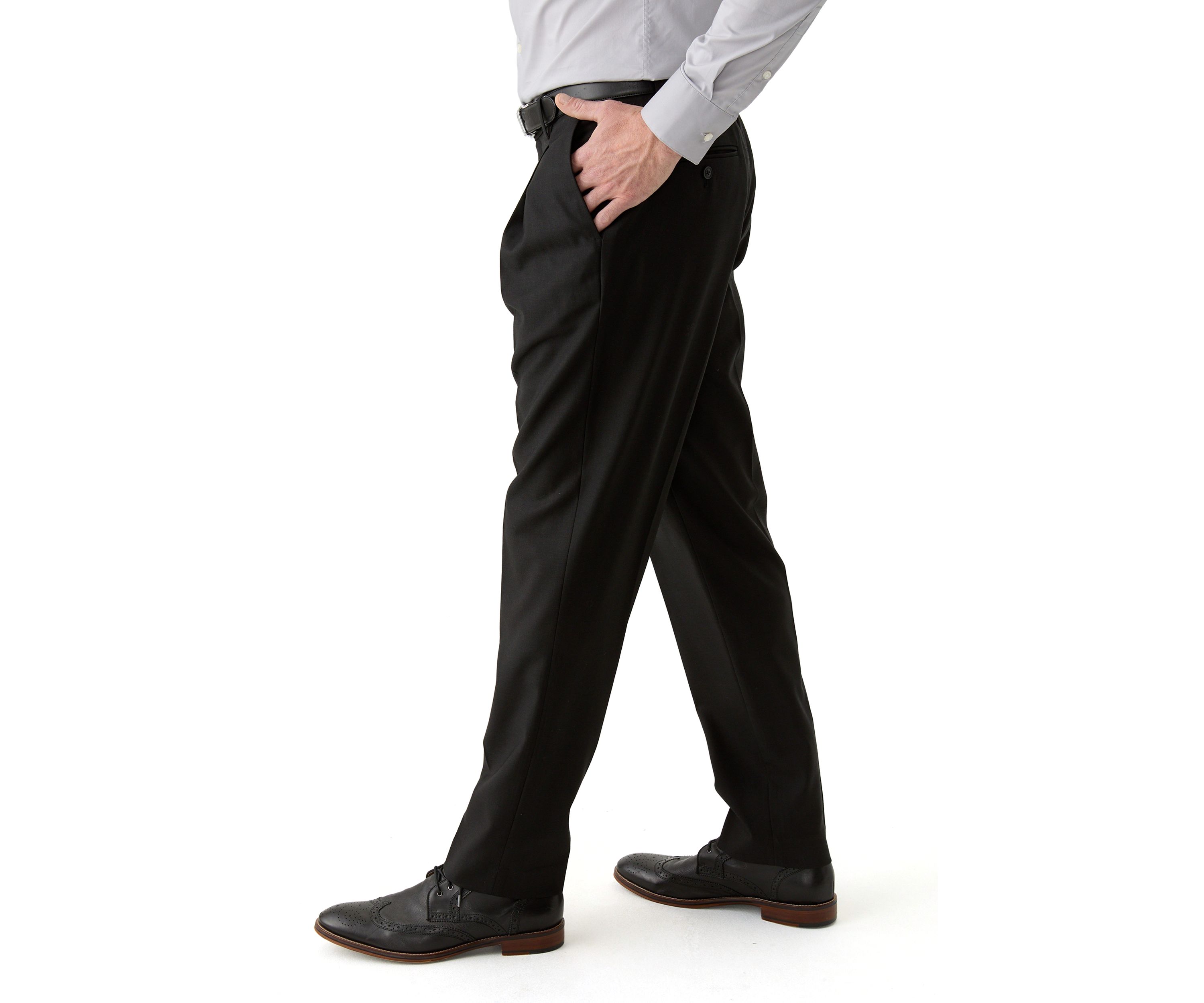 Single Pleat Slim Fit Pants