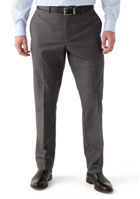 Perry Ellis Men's Slim Sharkskin Dress Pants