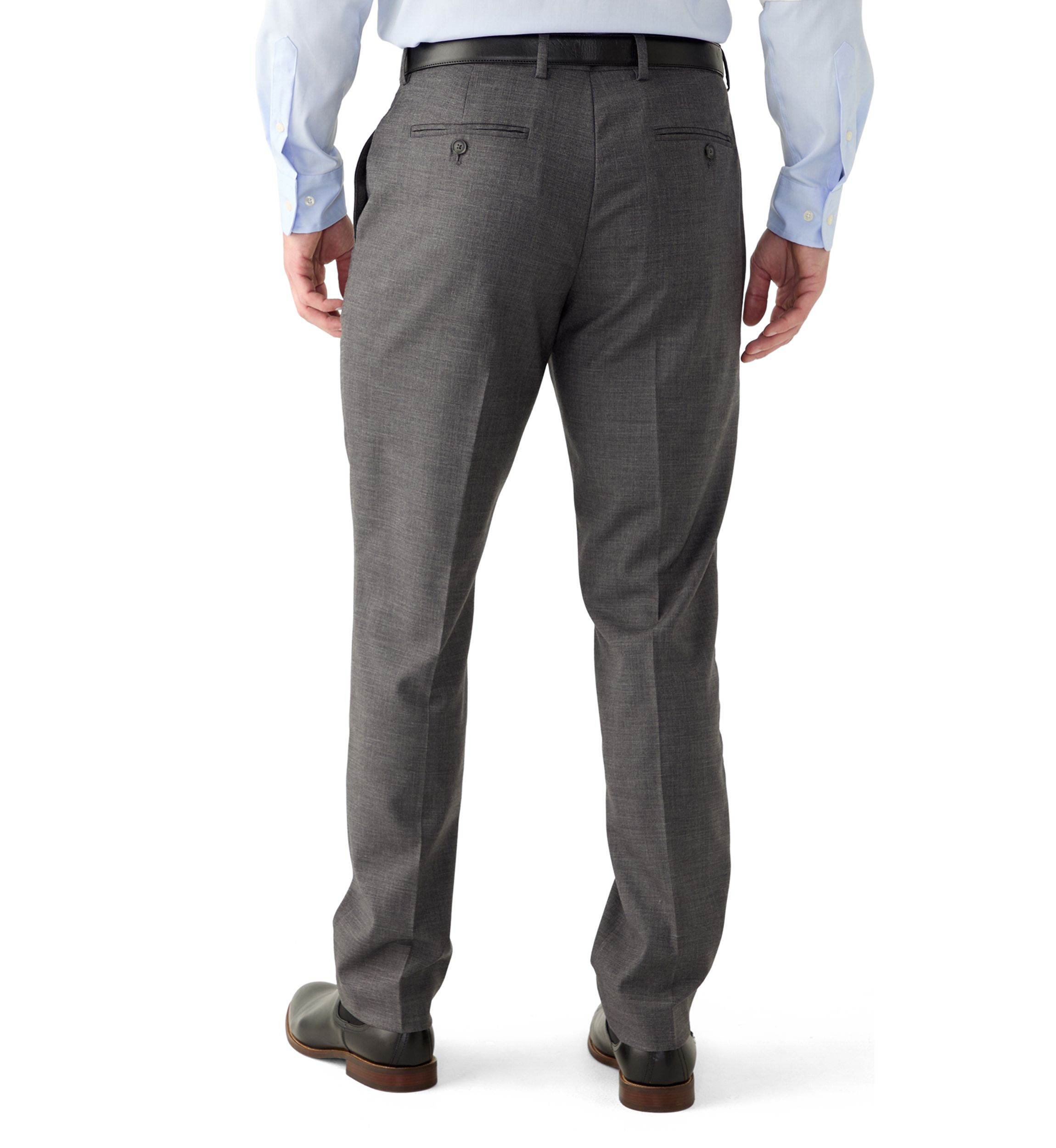 Mens Slim Sharkskin Dress Pants