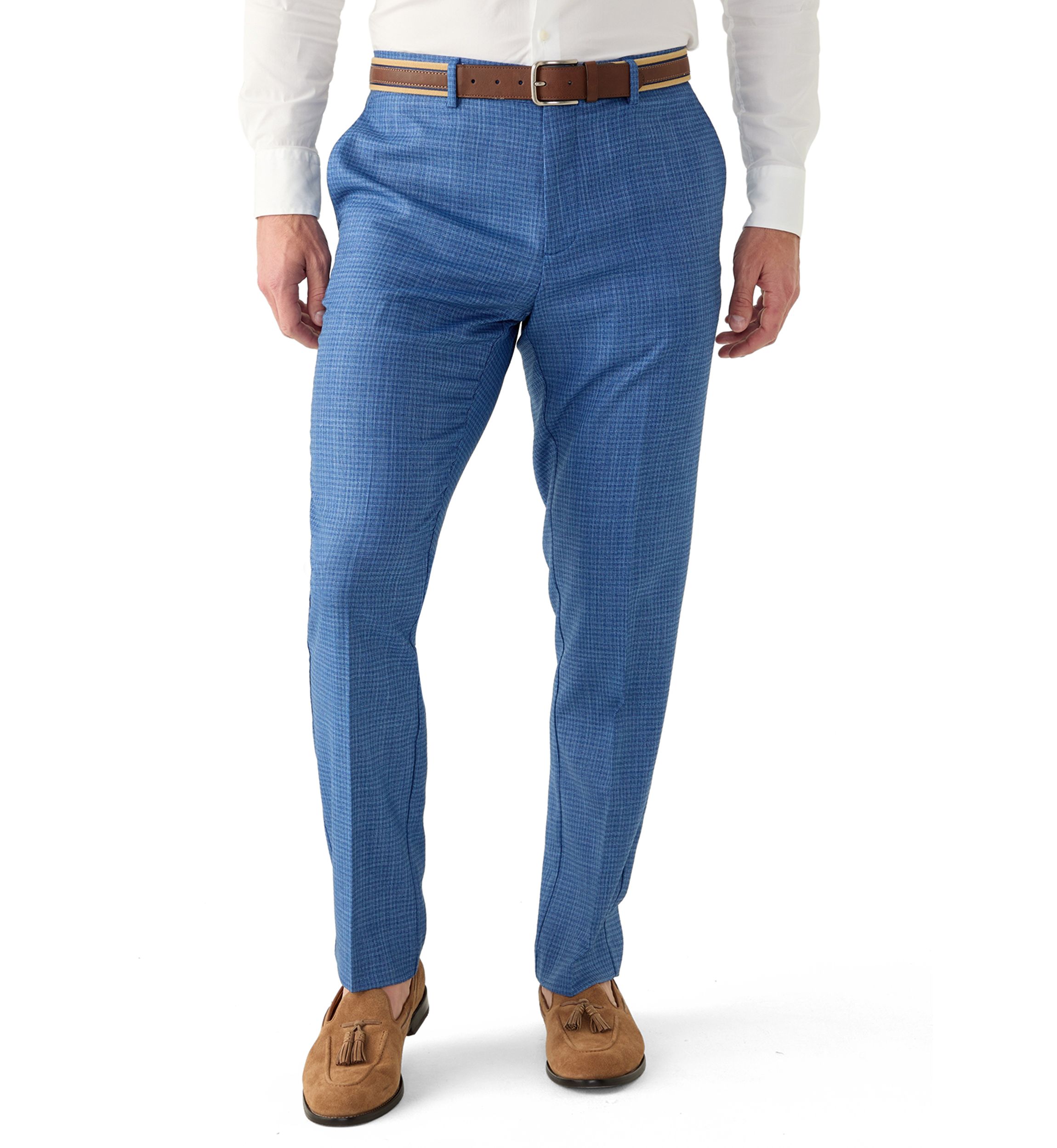 Mens Slim Dobby Stretch Pants