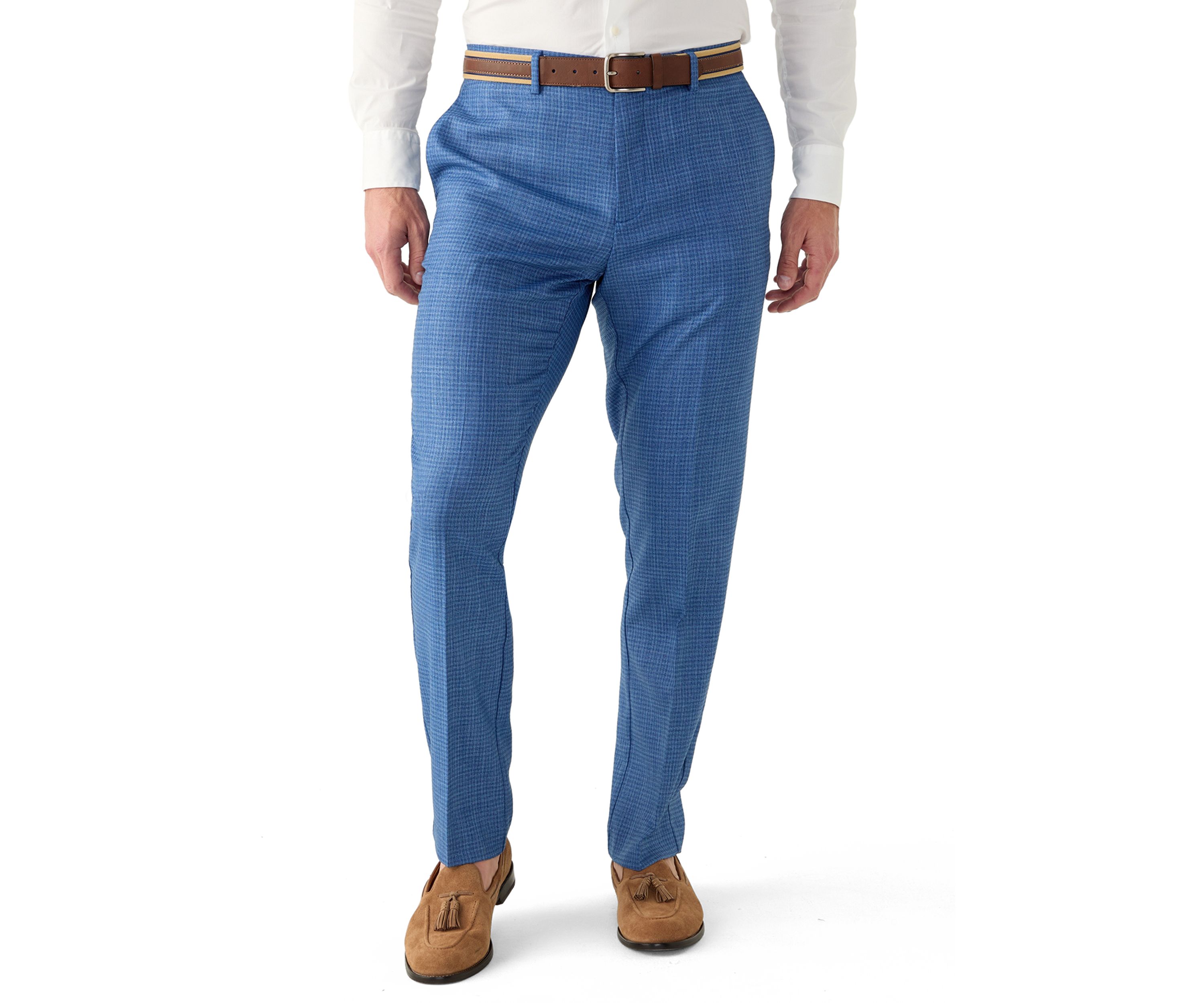 Mens Slim Dobby Stretch Pants