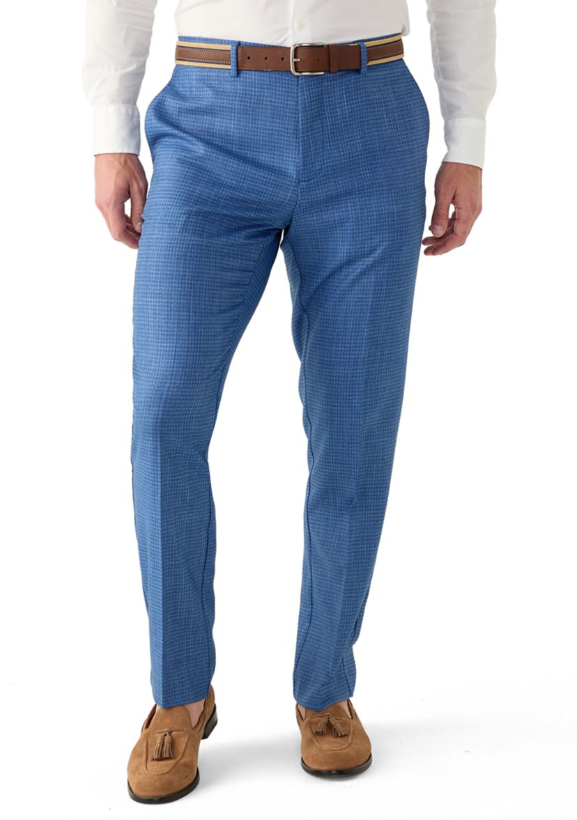 Mens Slim Dobby Stretch Pants