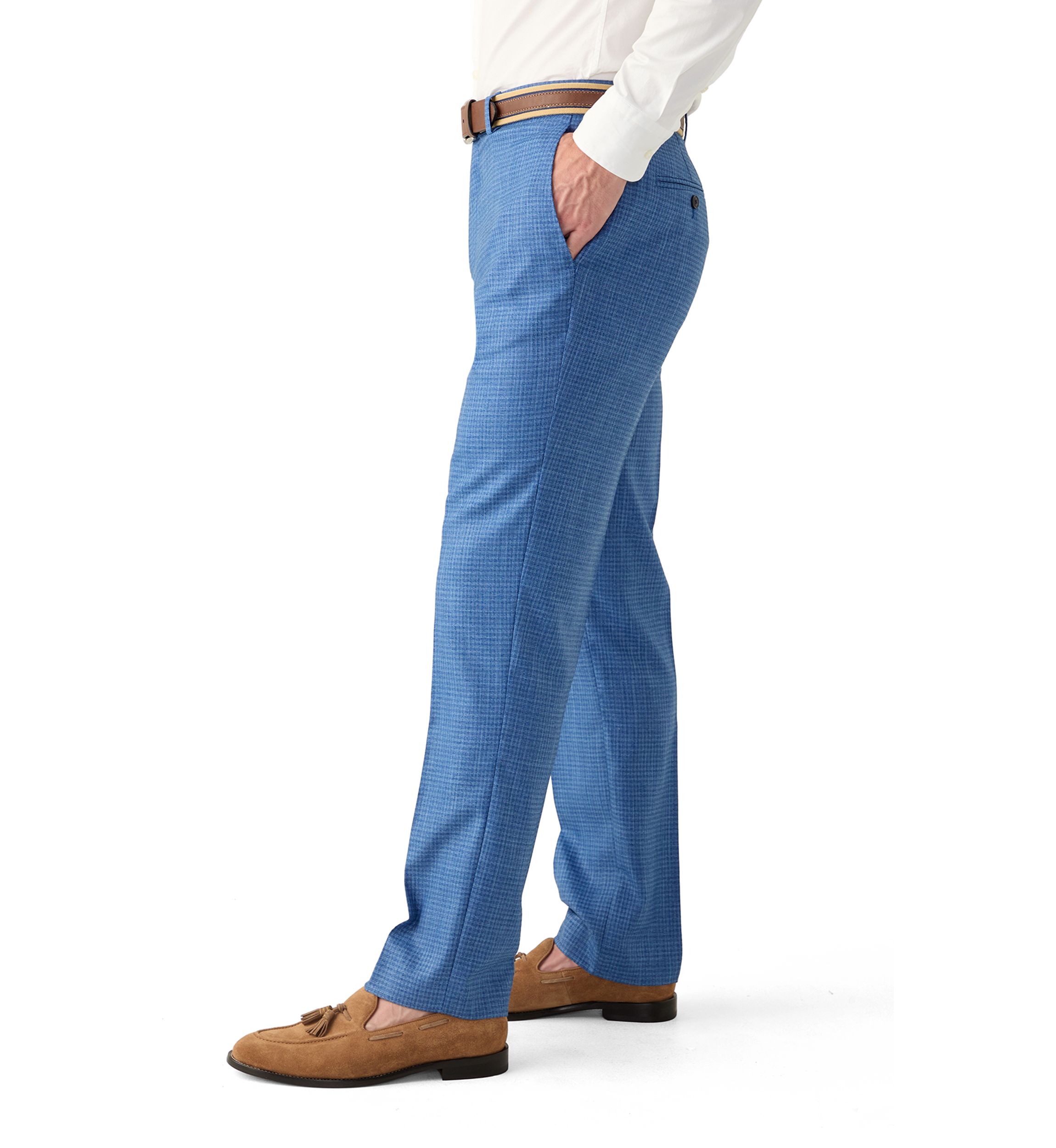Mens Slim Dobby Stretch Pants