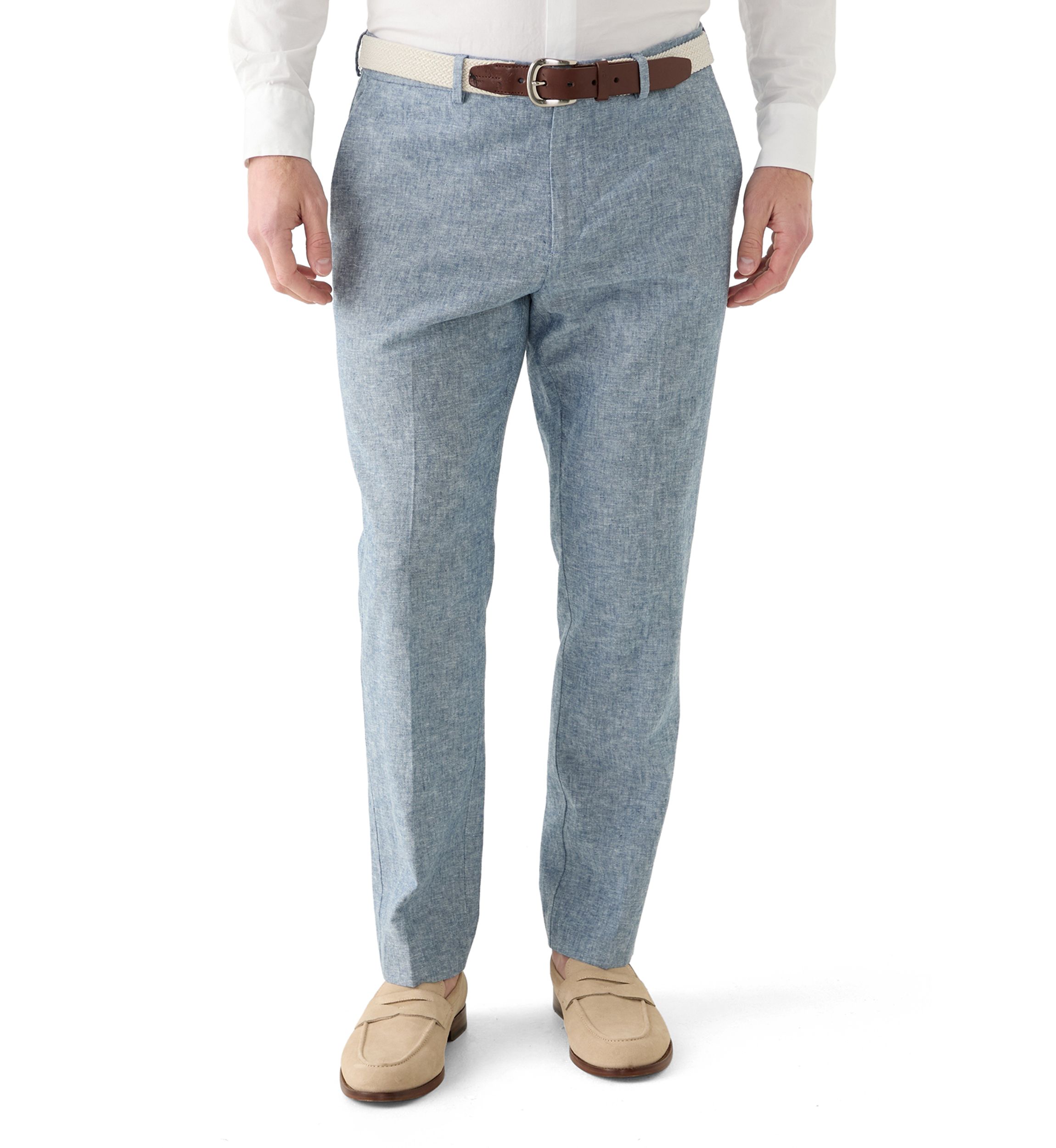 Mens Modern Fit Linen Pants