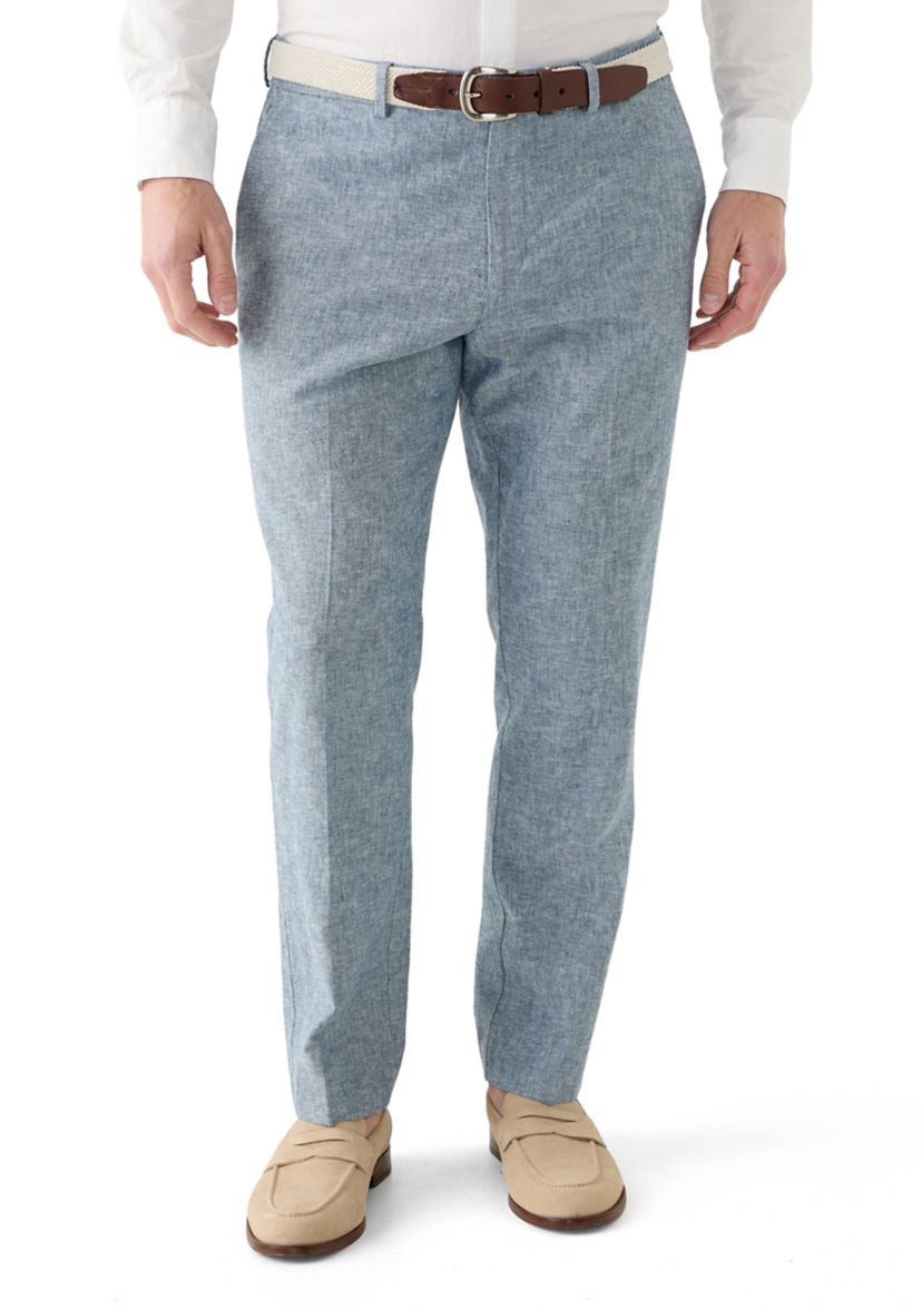 Mens Modern Fit Linen Pants