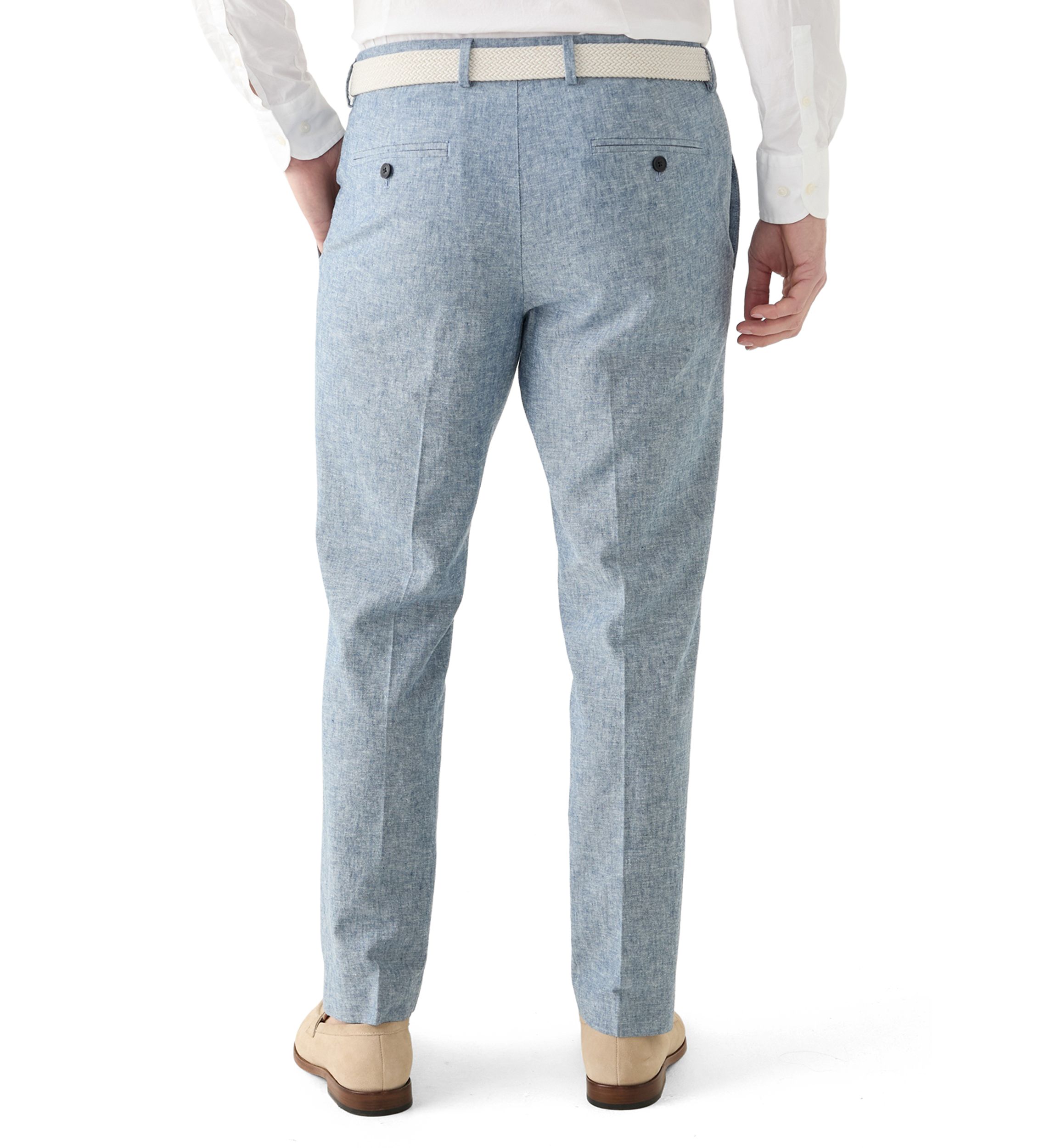 Mens Modern Fit Linen Pants
