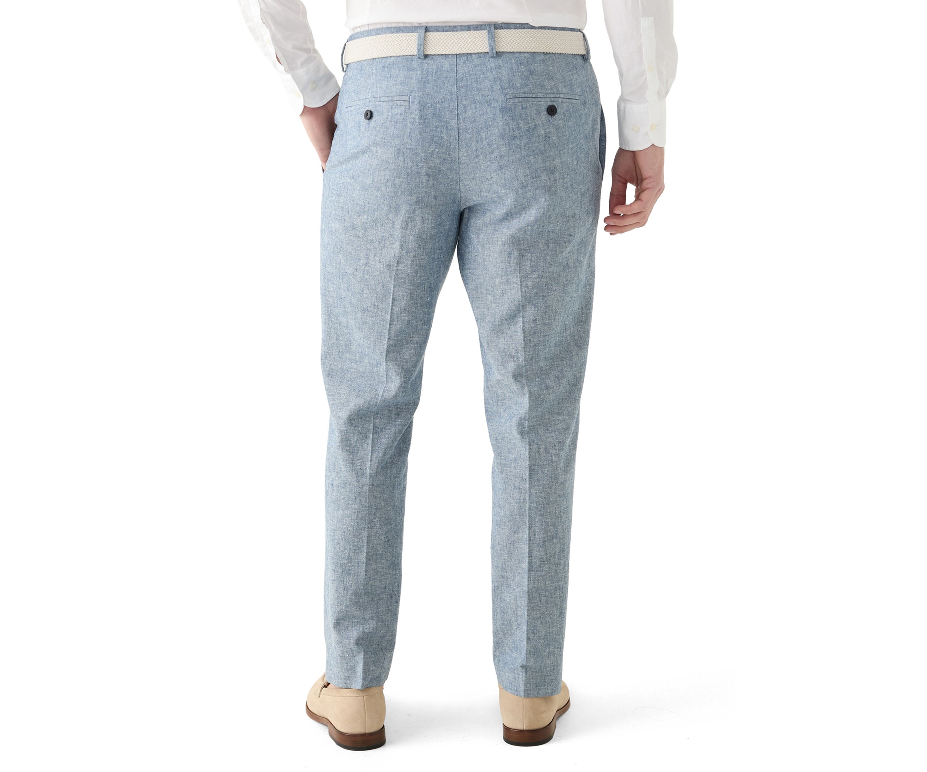 Mens Modern Fit Linen Pants
