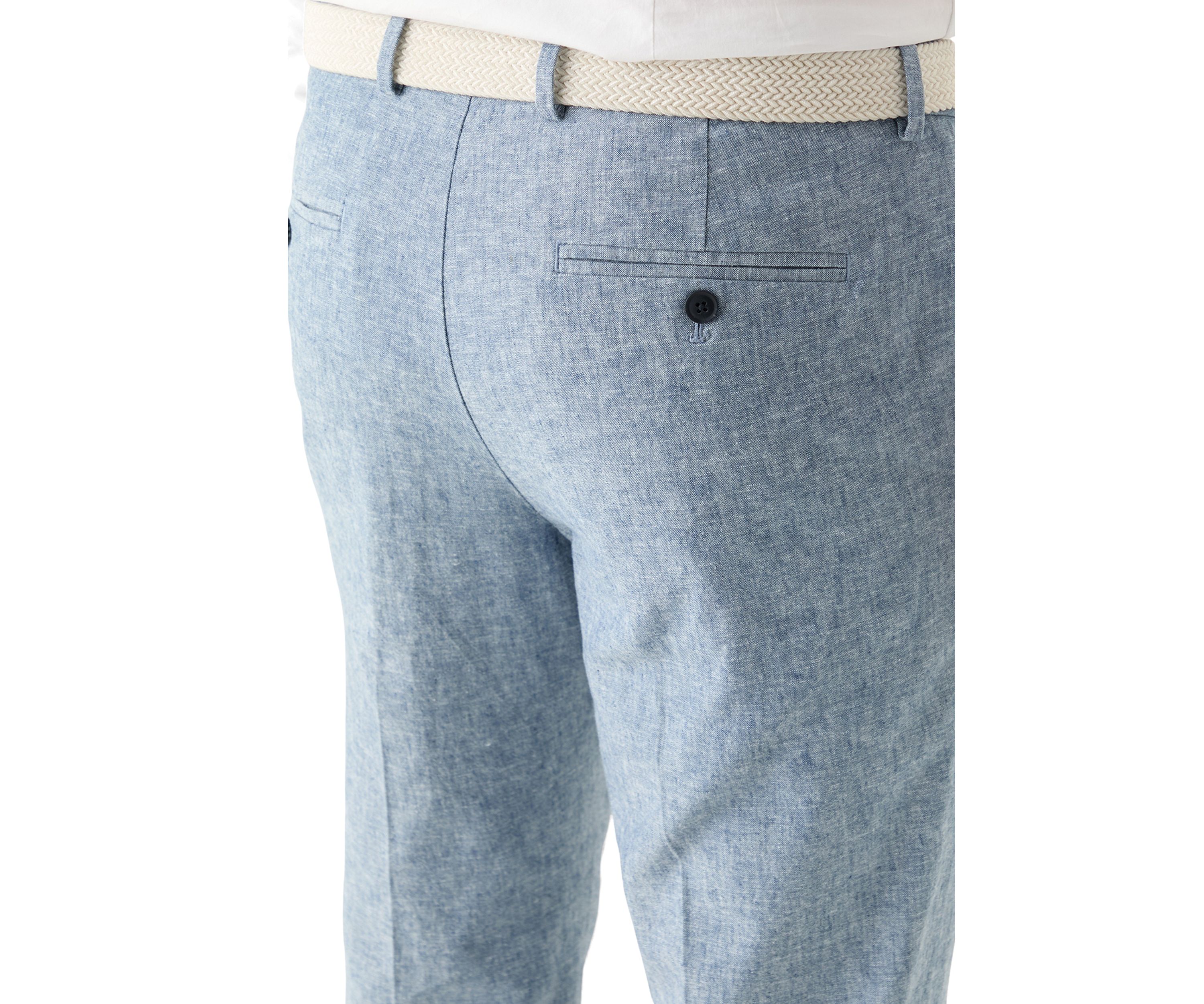 Mens Modern Fit Linen Pants