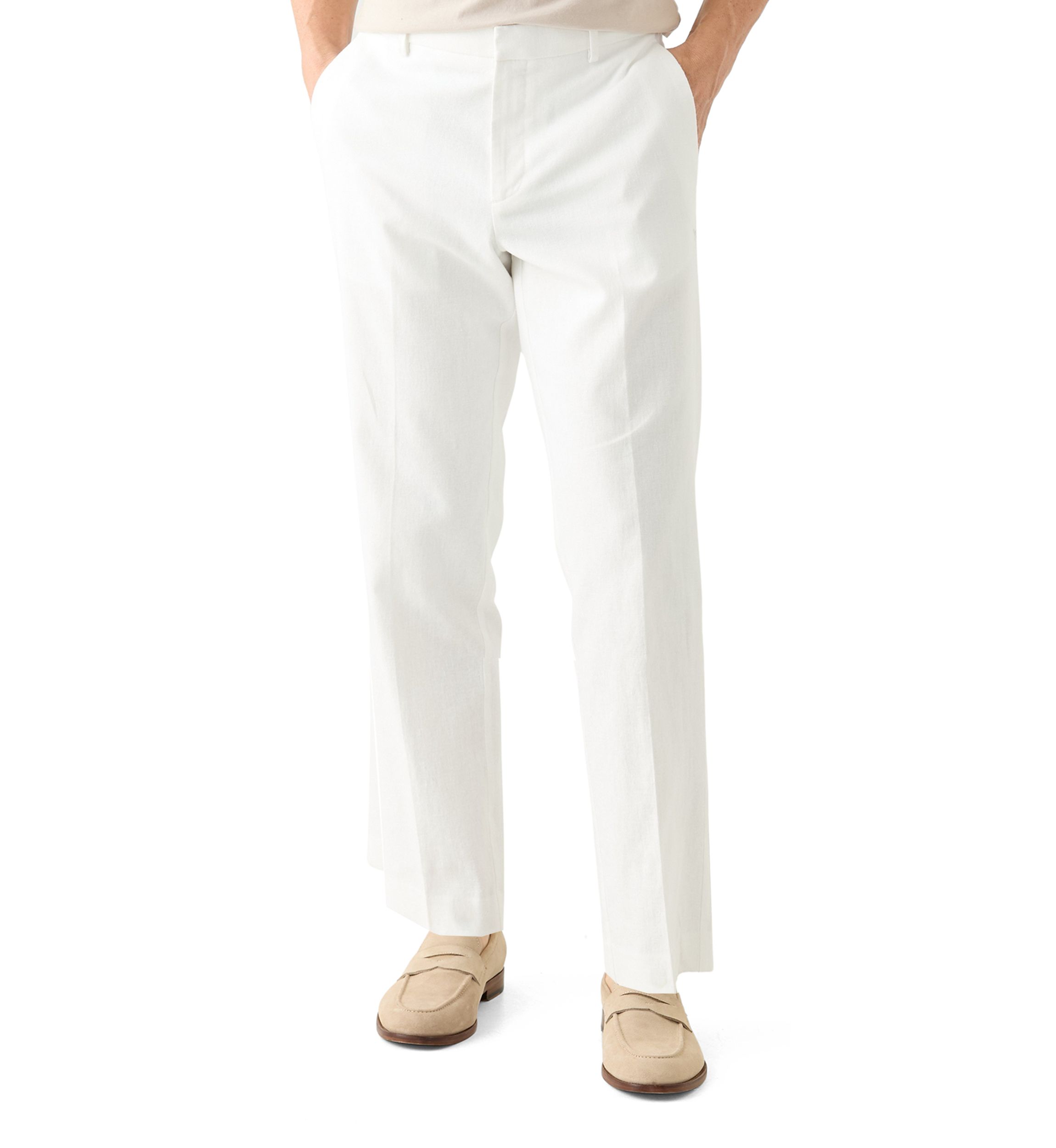 Mens Modern Fit Linen Pants