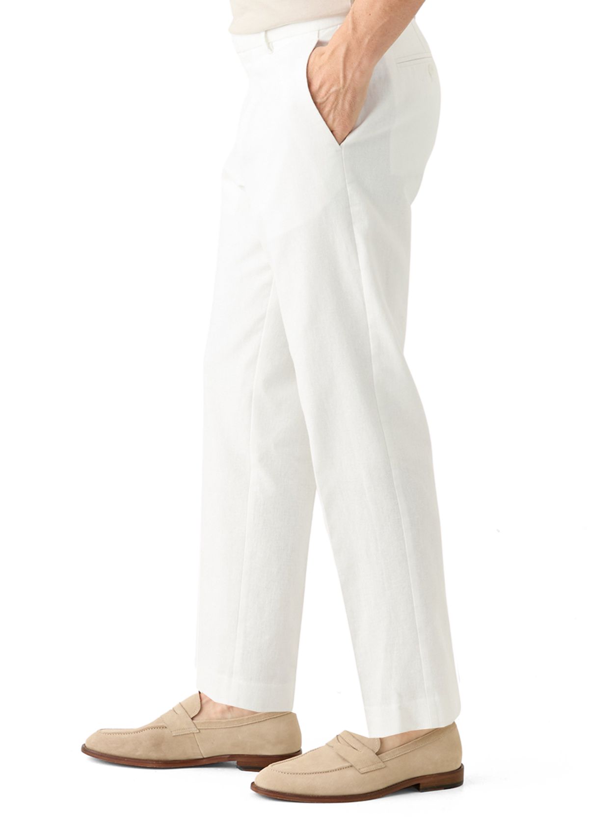 Mens Modern Fit Linen Pants