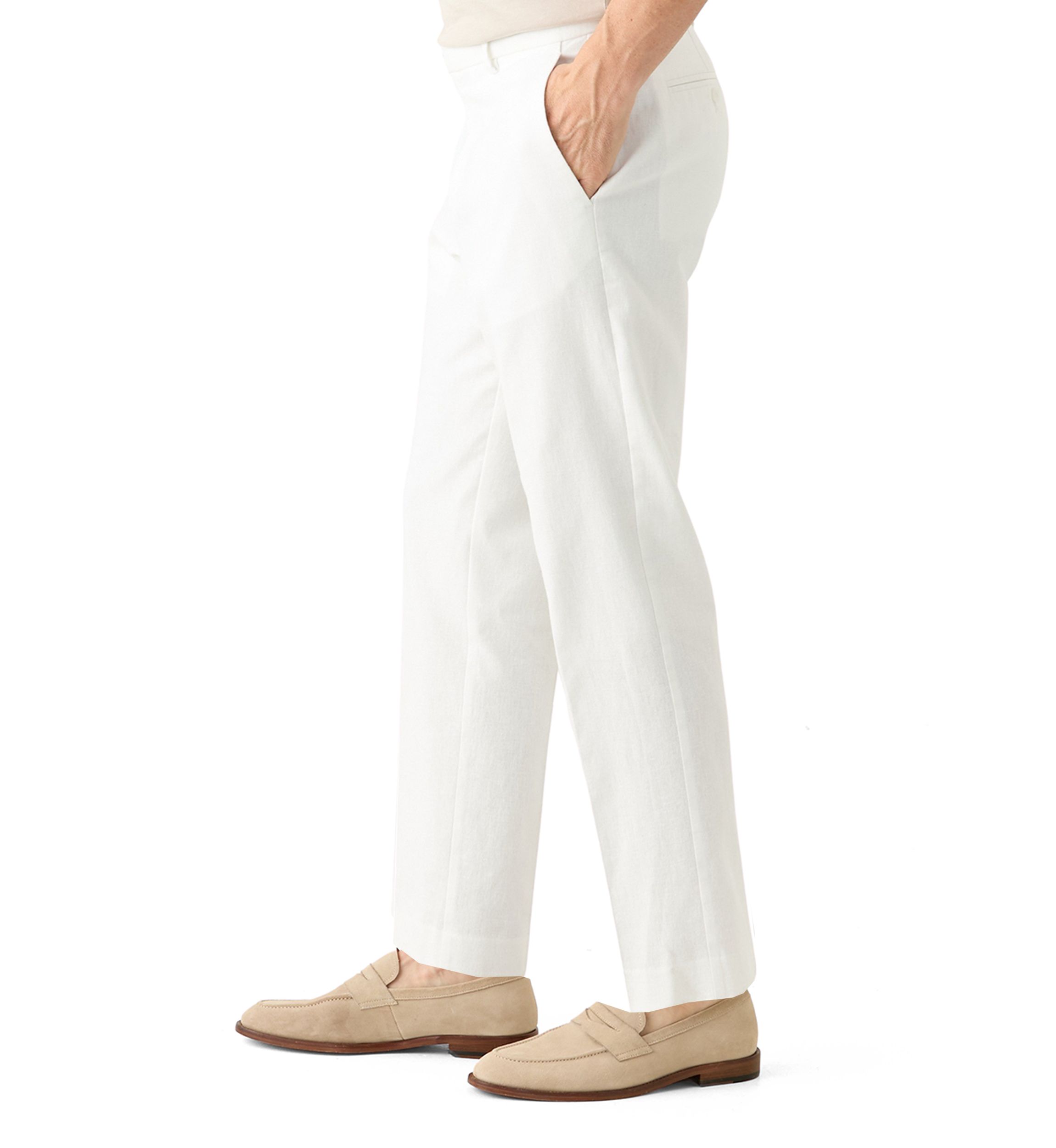 Mens Modern Fit Linen Pants