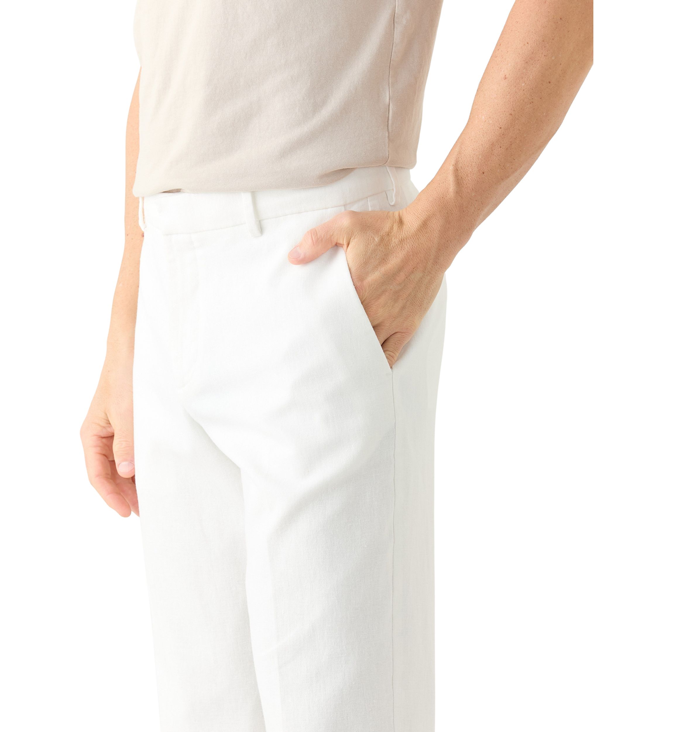 Mens Modern Fit Linen Pants