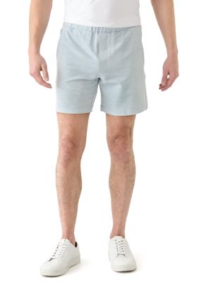 Perry Ellis Men's Bi-Stretch Pull On Shorts, Blue, XS