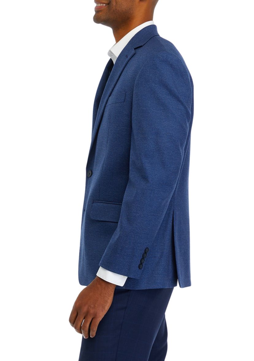 Blue Houndstooth Check Sport Coat 